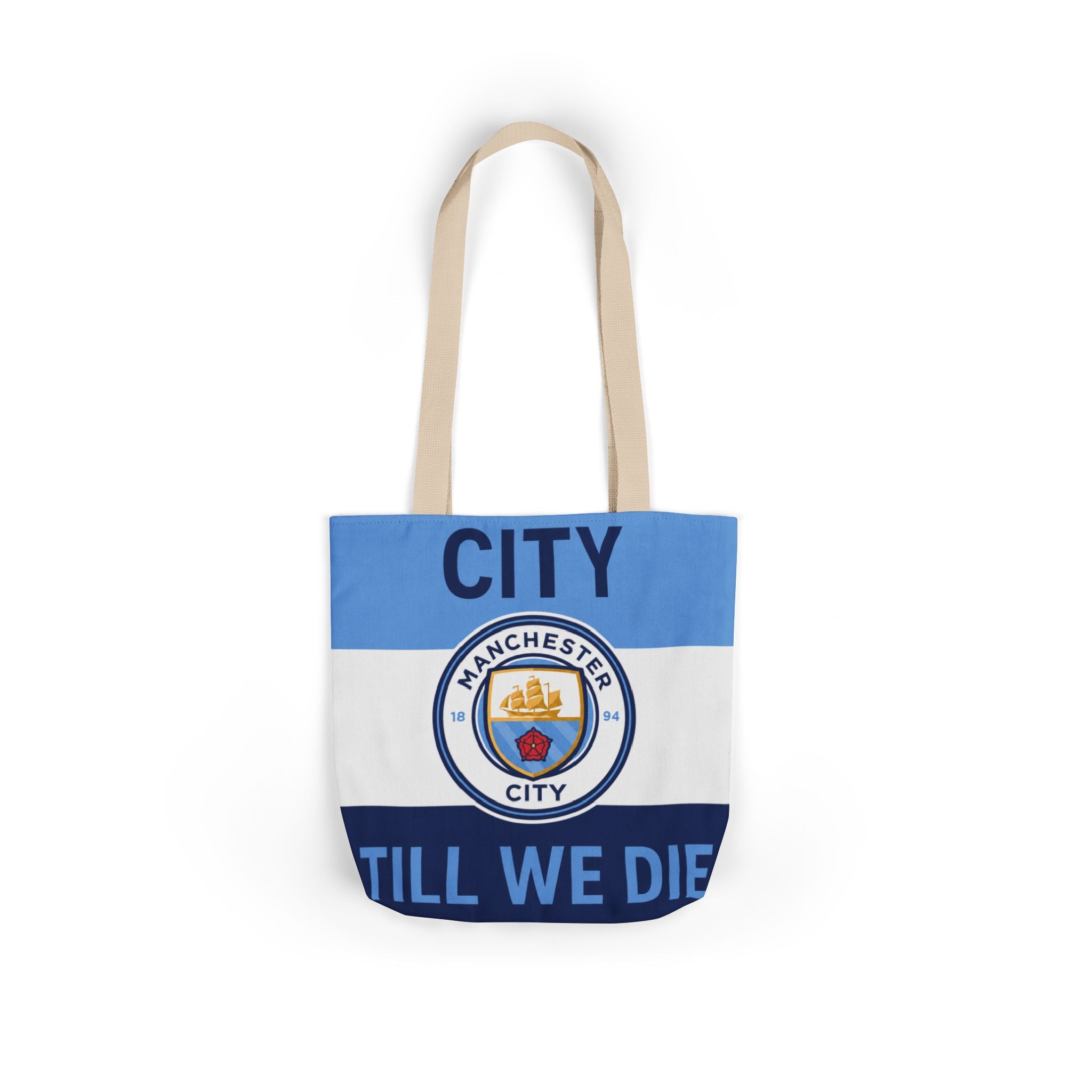 City Till We Die Unofficial Canvas Tote Bag — Manchester Football Fan Bag