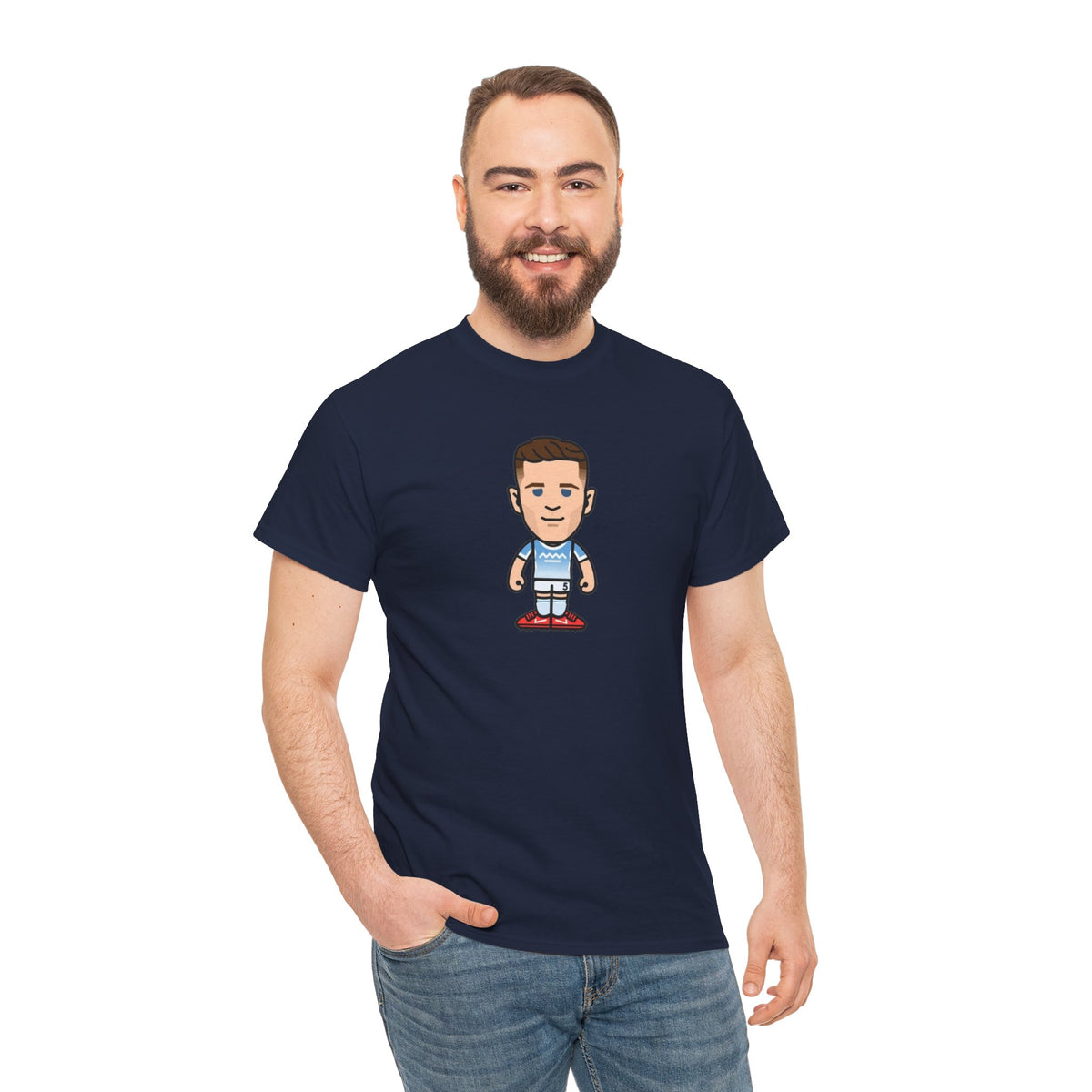 Elliot Anderson Manchester City Cartoon Cotton T-Shirt