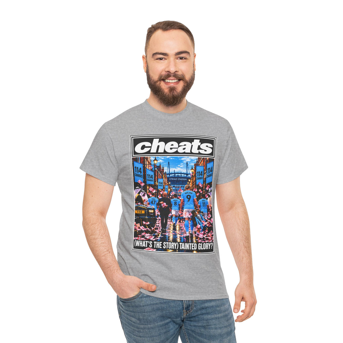 Cheats “What’s the Story? Tainted Glory?” Sports Graphic Cotton T-Shirt