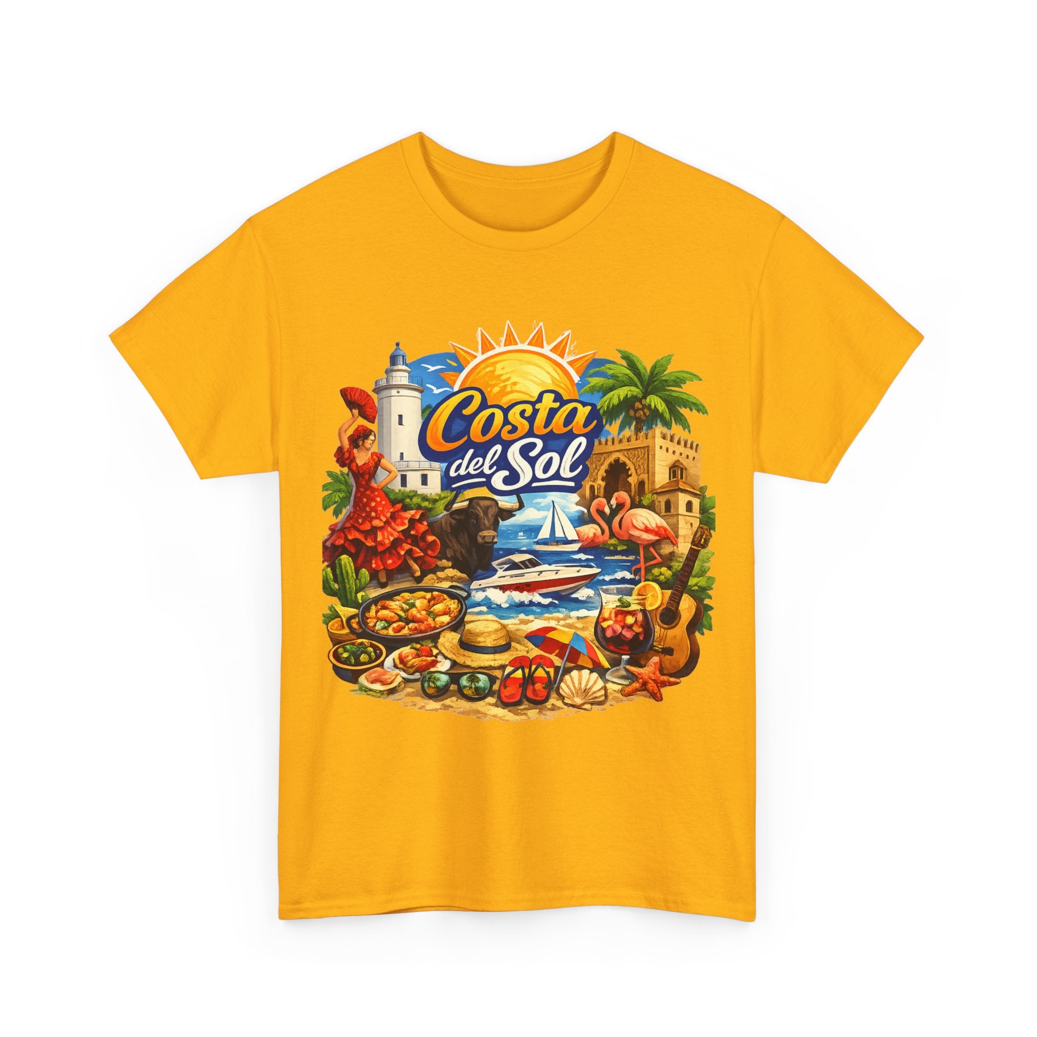 Costa del Sol Beach T-Shirt — Vintage Tropical Vacation Tee