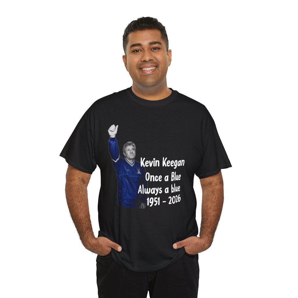 Kevin Keegan Tribute T-Shirt – "Once a Blue Always a Blue 1951–2026"