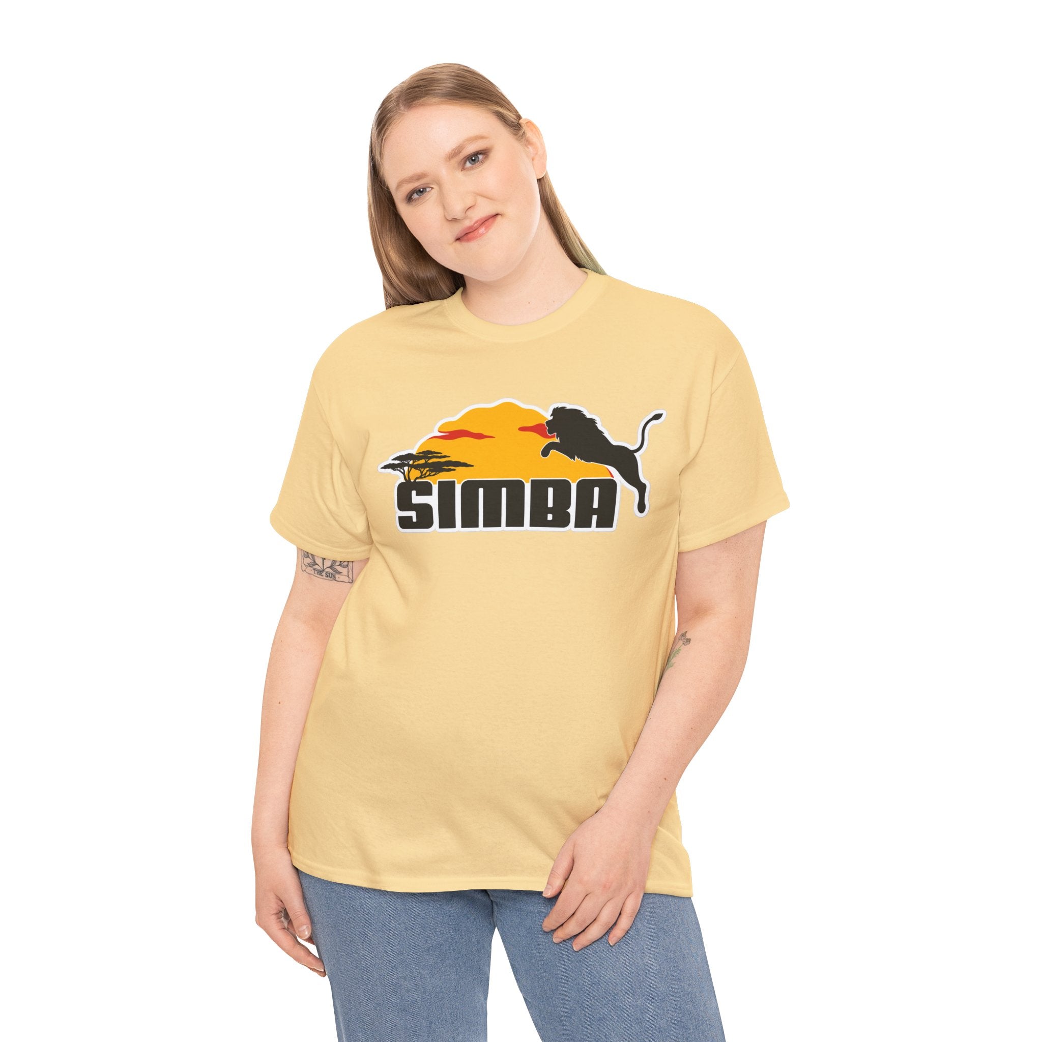 Simba Sunset Graphic Tee — Lion Silhouette Safari T-Shirt