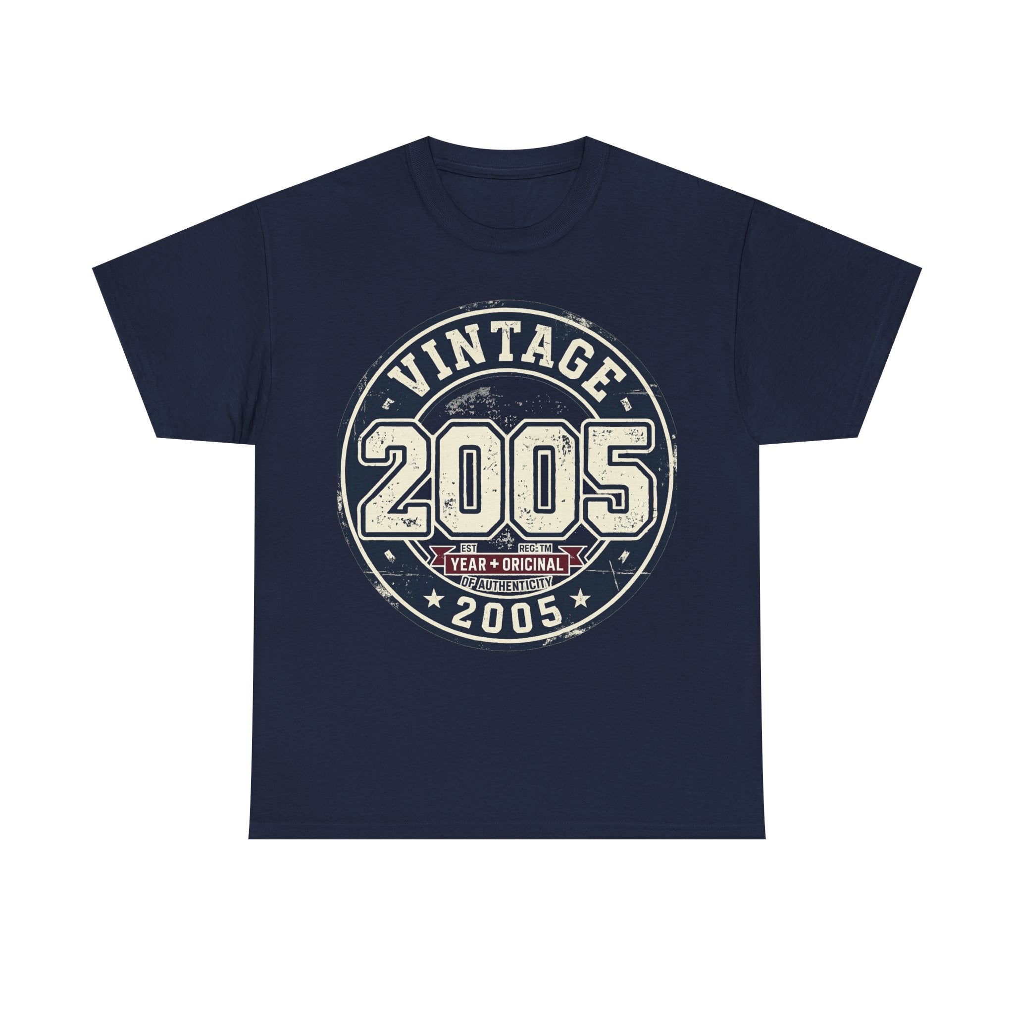 Vintage 2005 T-Shirt — Retro Birth Year Graphic Tee