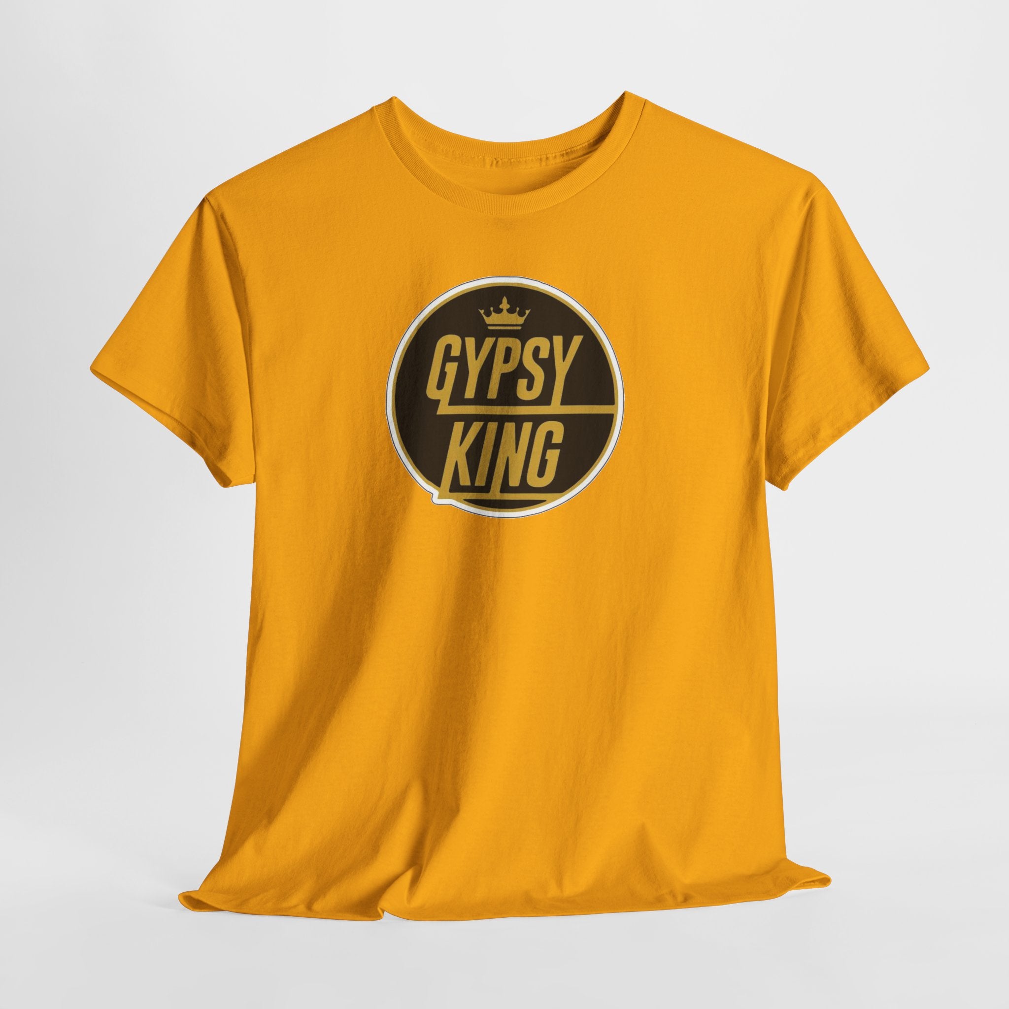 Gypsy King Graphic Tee — Retro Black & Gold Crown Logo T‑Shirt