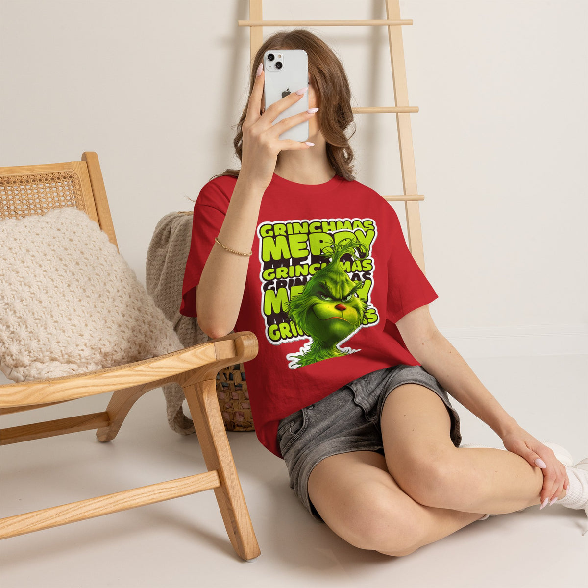 Grinchmas Merry Grinch Christmas Cotton T-Shirt / Tee