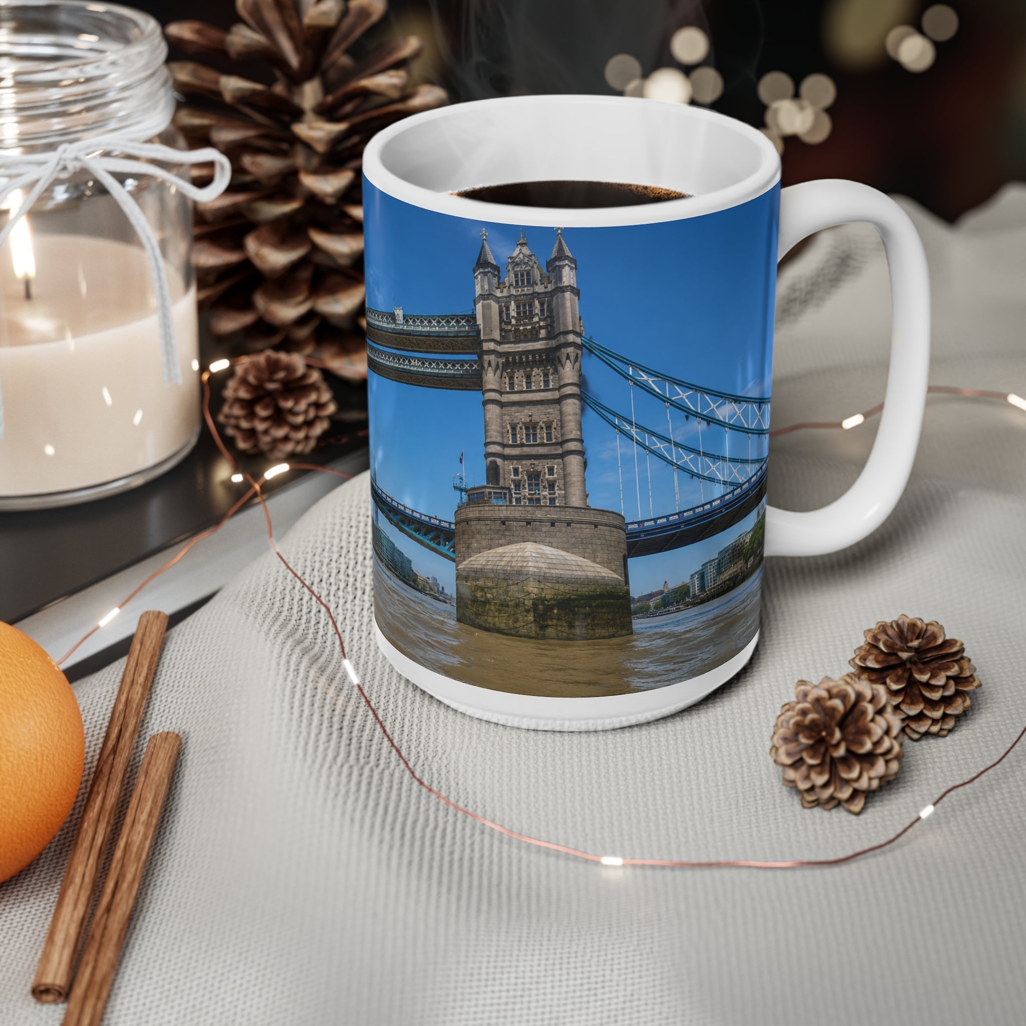 London Tower Bridge Photo Ceramic Coffee Mug — 11oz & 15oz