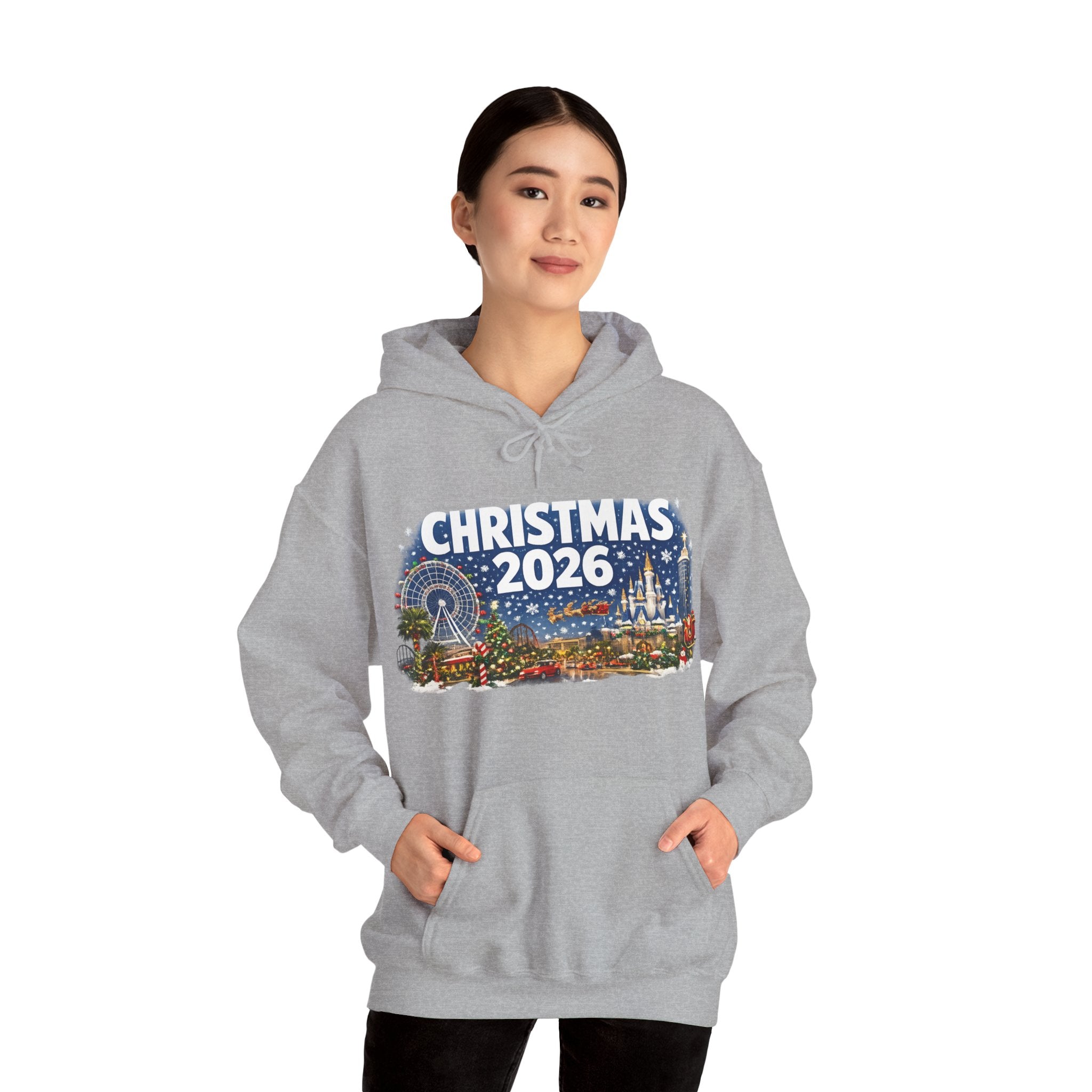 Christmas 2026 Holiday Hoodie — Festive Winter Village Sweatshirt