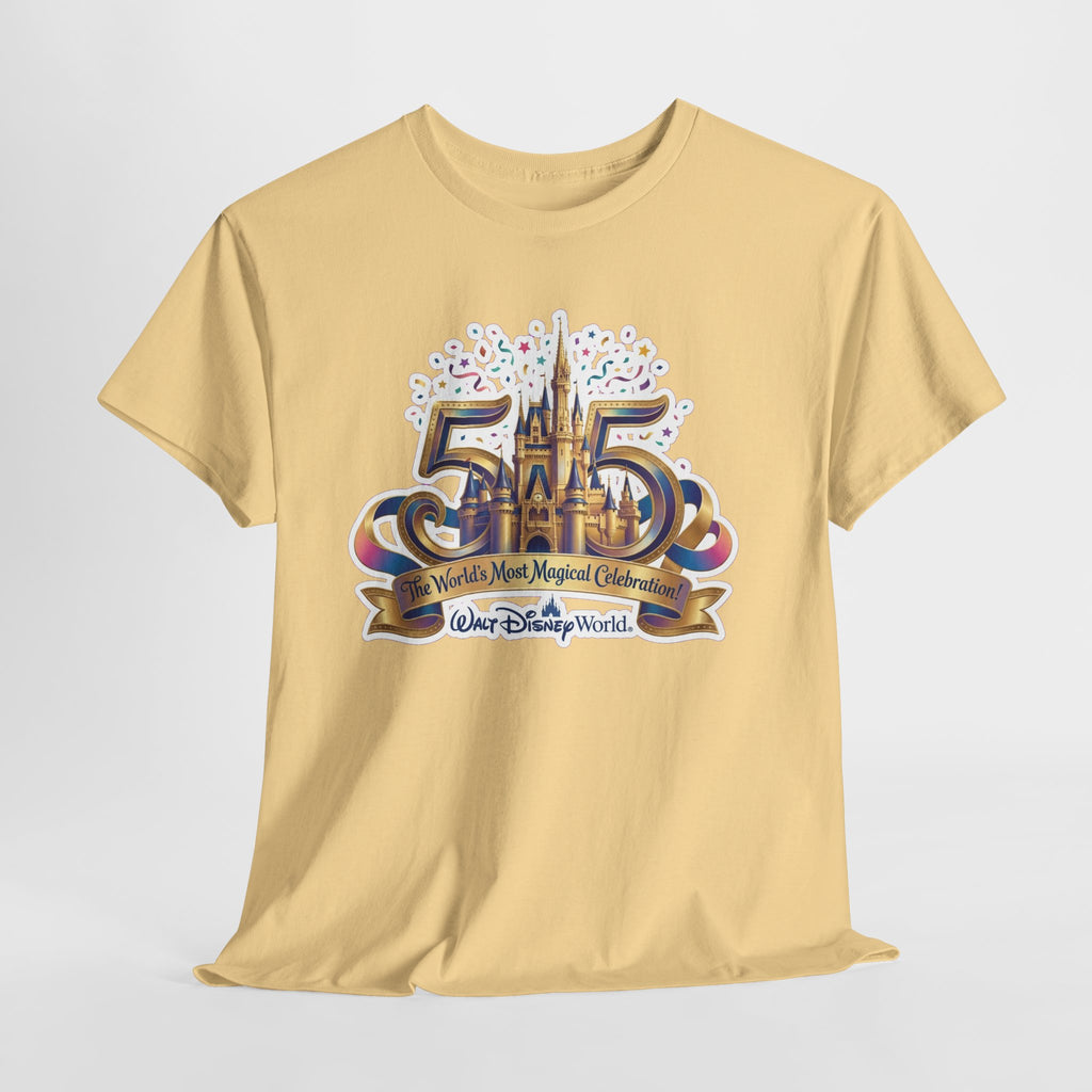 Disney World 50th Anniversary Castle Tee — 'The World's Most Magical Celebration' Souvenir T-Shirt