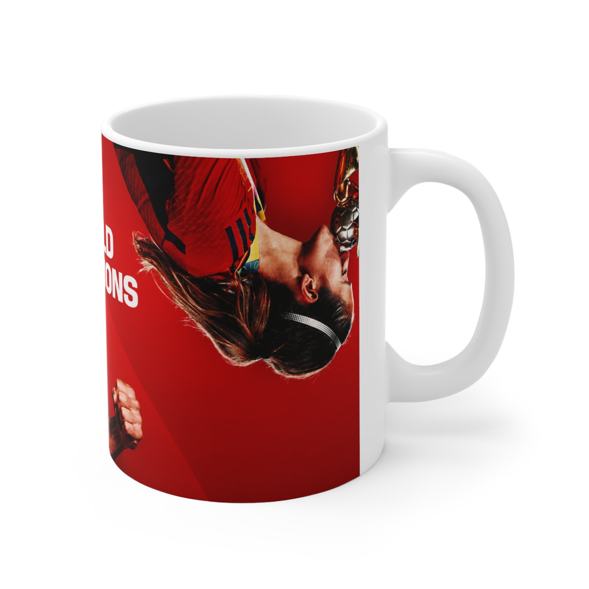 Spain Double World Champions Soccer Mug — Spain Football 11oz/15oz Ceramic Coffee Cup