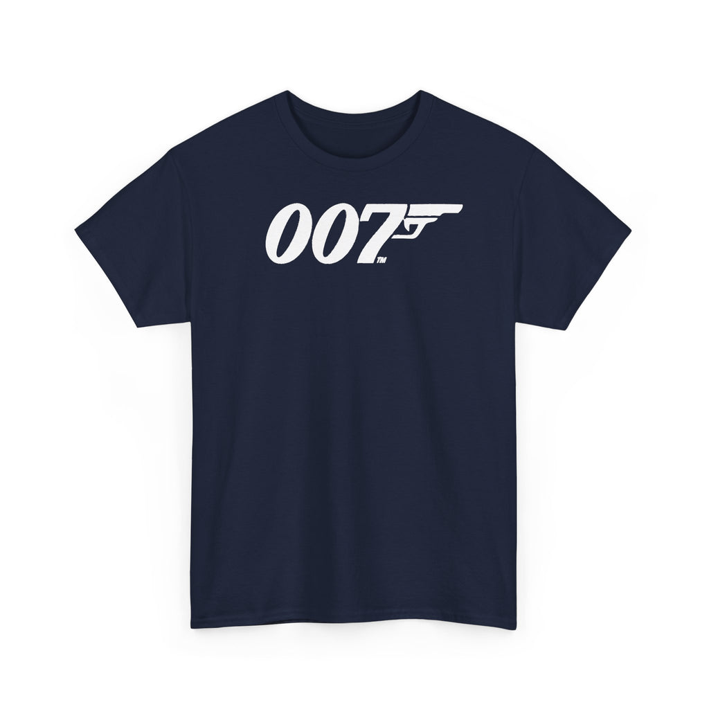 007 Gun Logo T-Shirt — "The Proper Function of Man Is to Live" Quote Tee