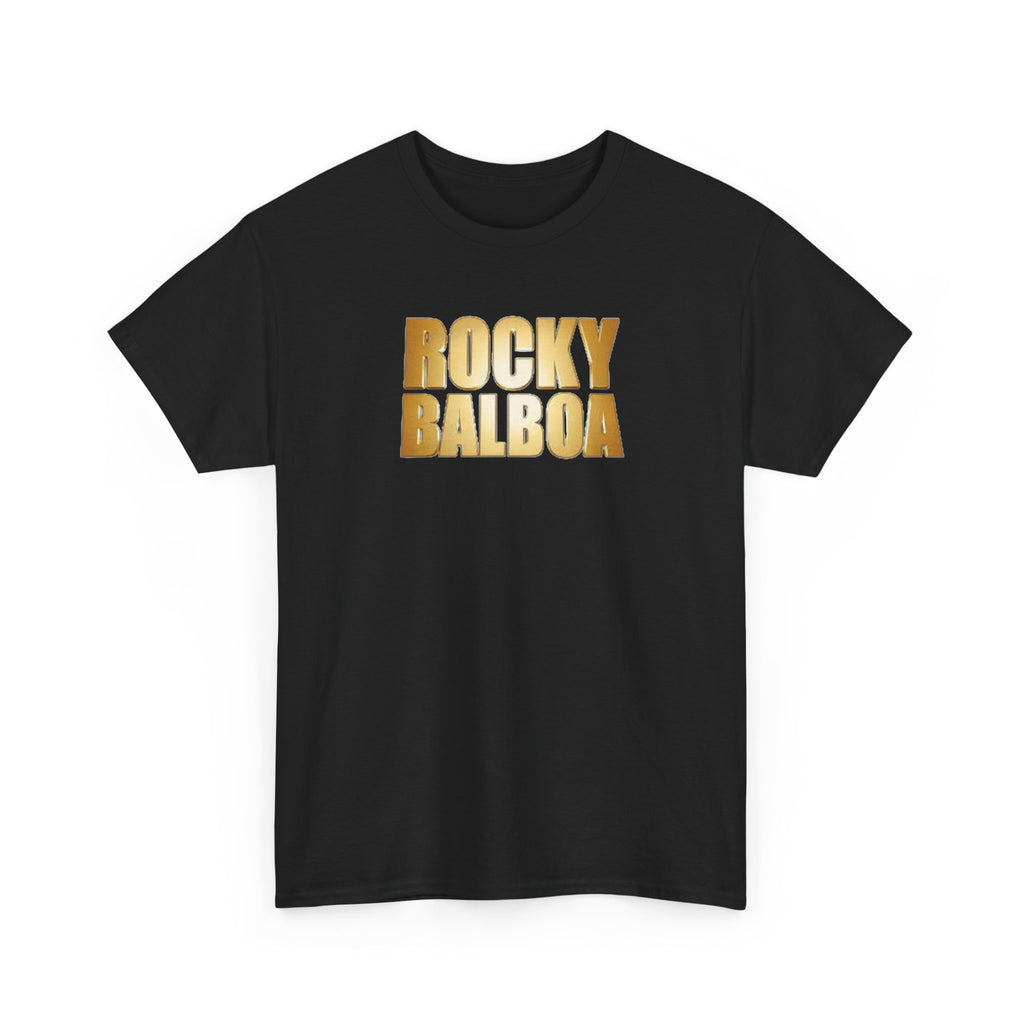 Rocky Balboa Gold Logo Tee — Retro Boxing Movie Fan T-Shirt