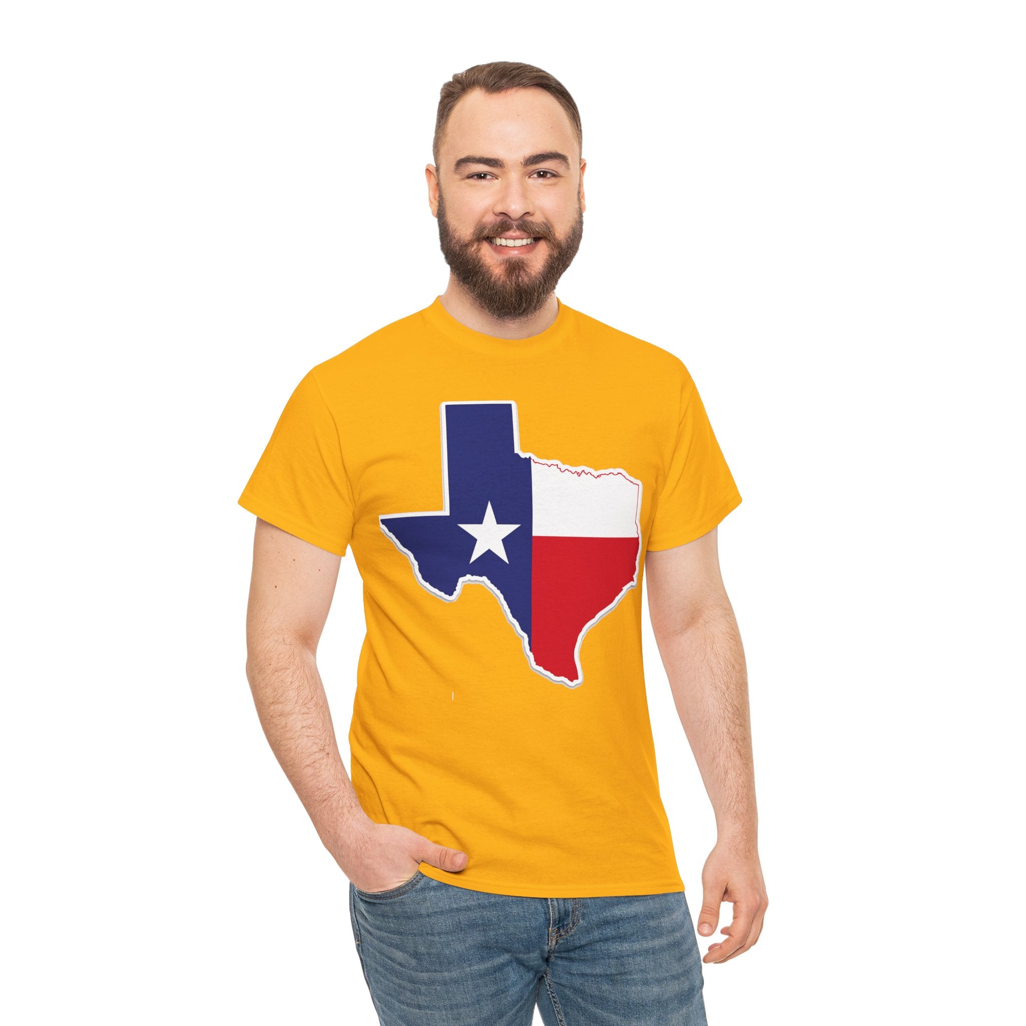 Texas Flag Outline T-Shirt — Lone Star State Pride Tee