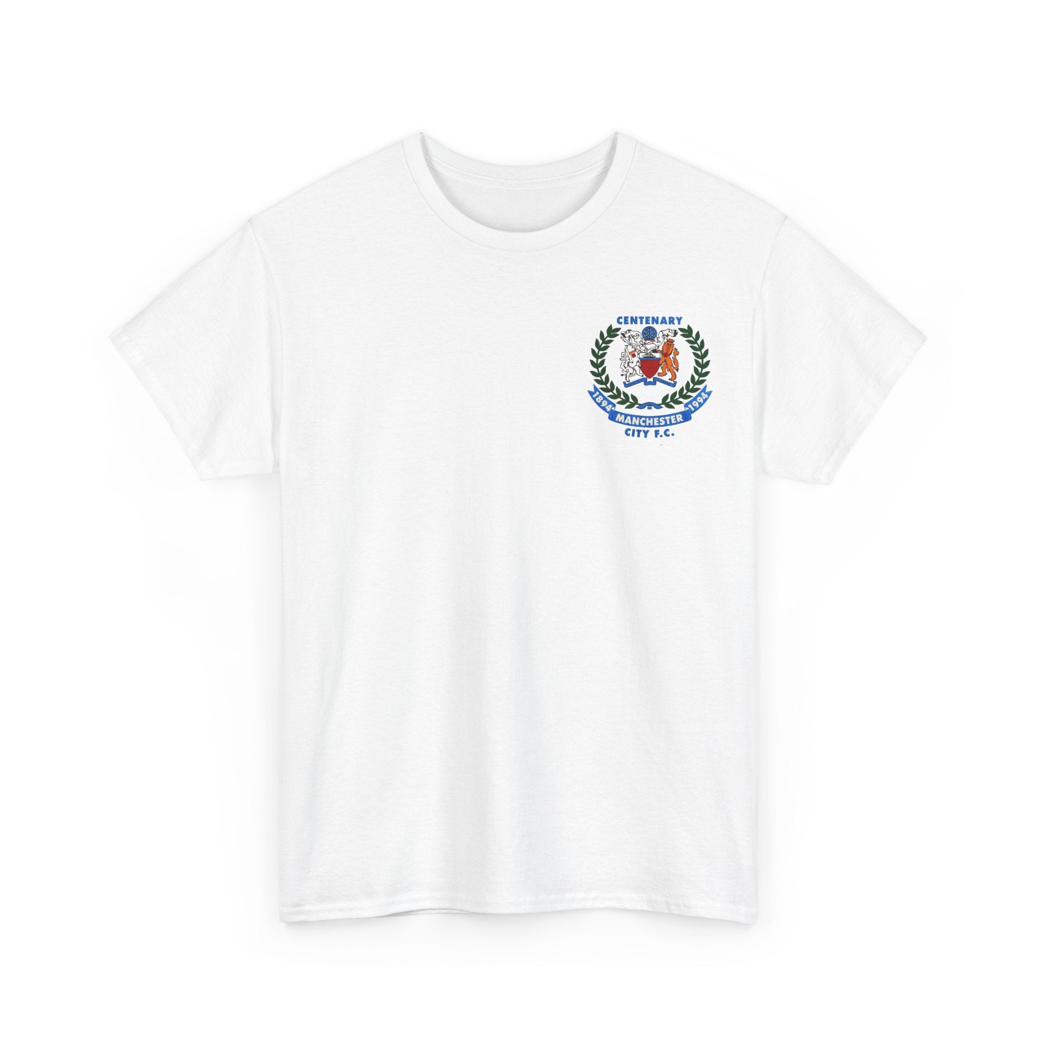 Manchester City F.C. Centenary Crest Tee — 1894–1994 Football Club Shirt