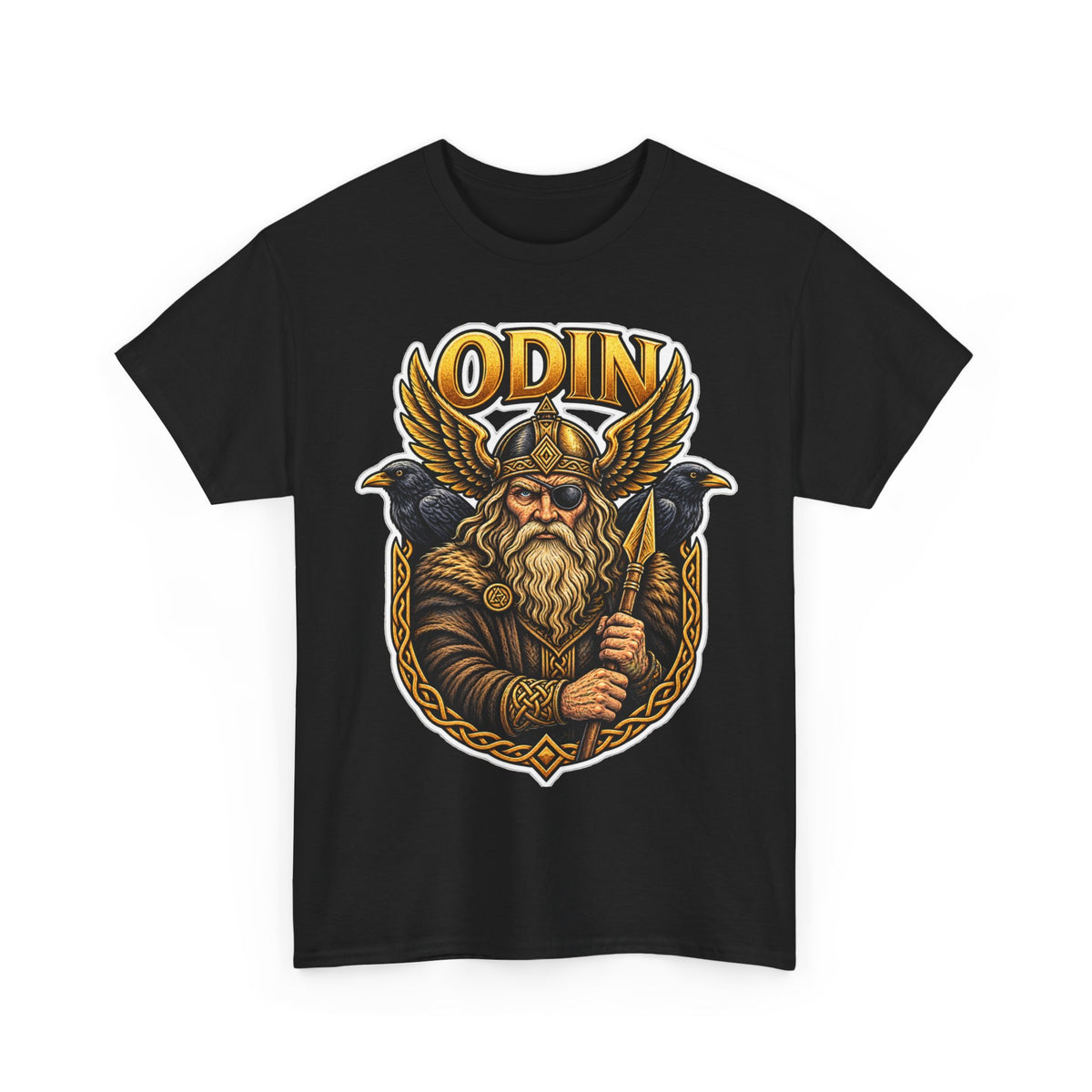 Odin Viking Cotton T-Shirt — Norse God Graphic Tee