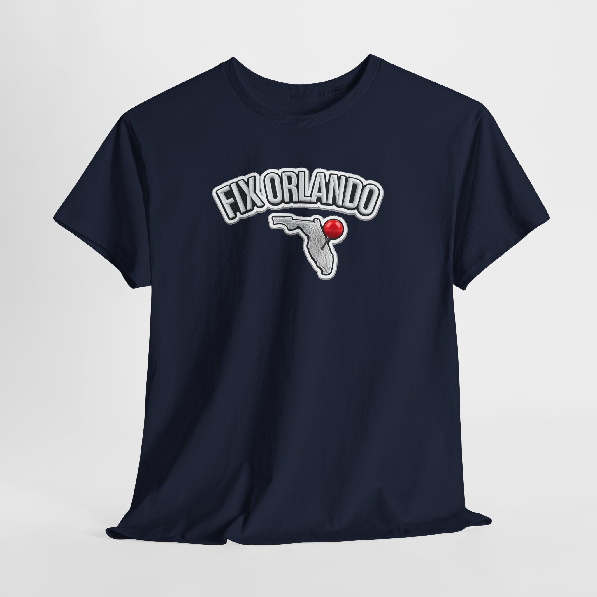Fix Orlando T-Shirt — Florida Map with Bowling Pin Local Pride Tee