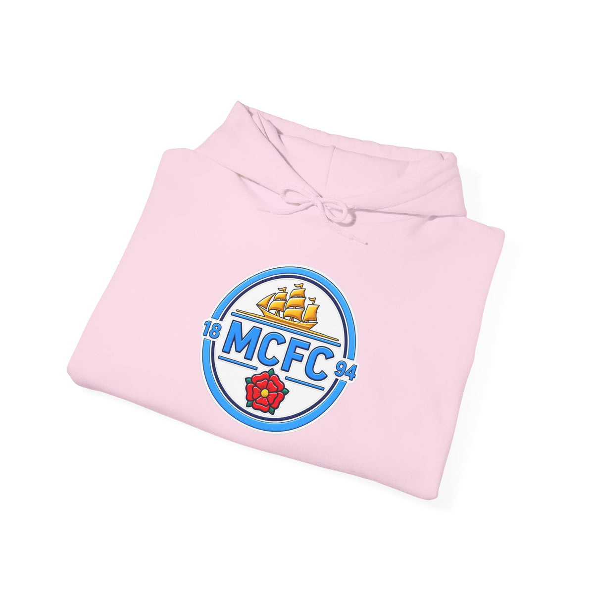 MCFC Logo Hoodie – Vintage Football Club Crest Pullover