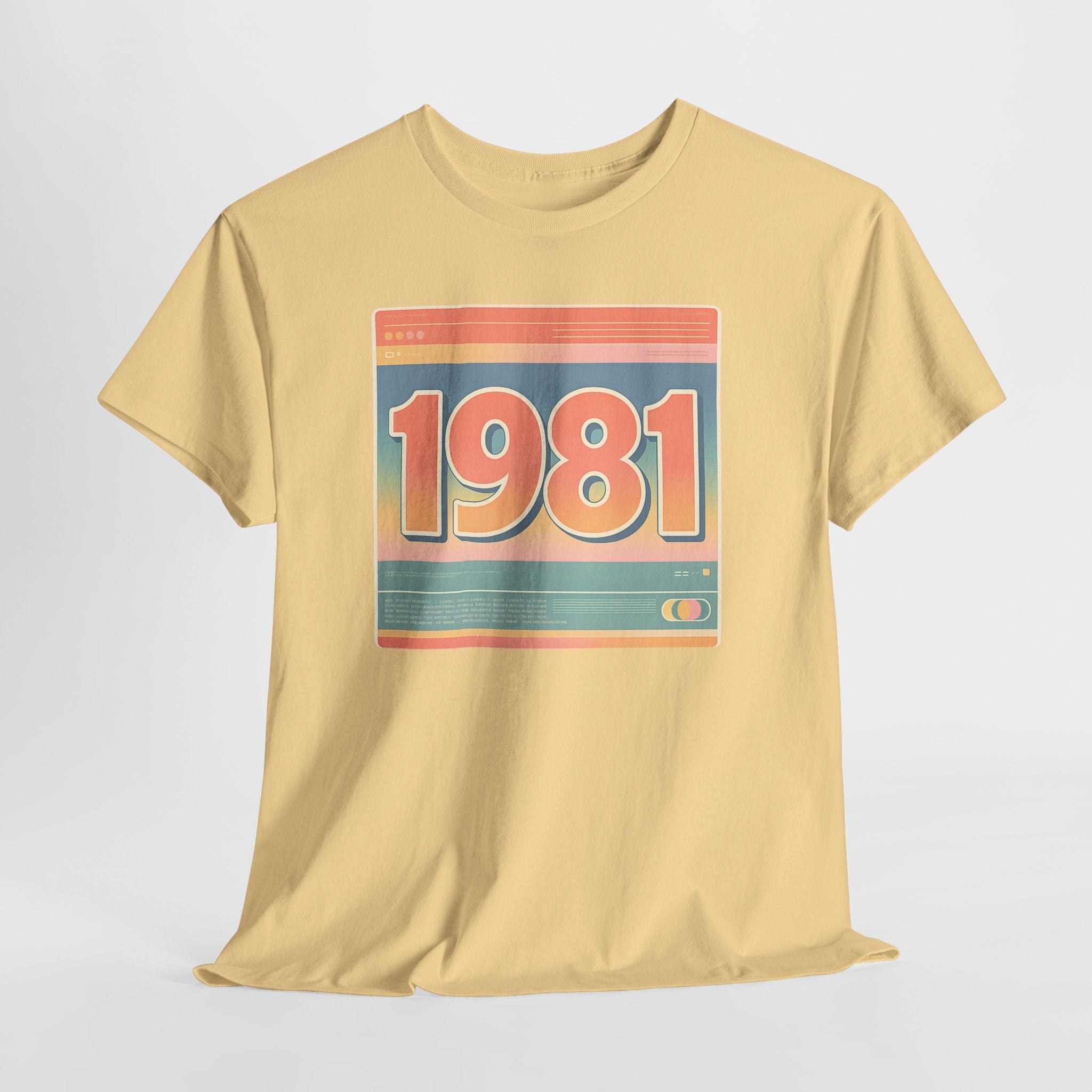 Vintage 1981 Retro Tee — 40th Birthday Gift Shirt