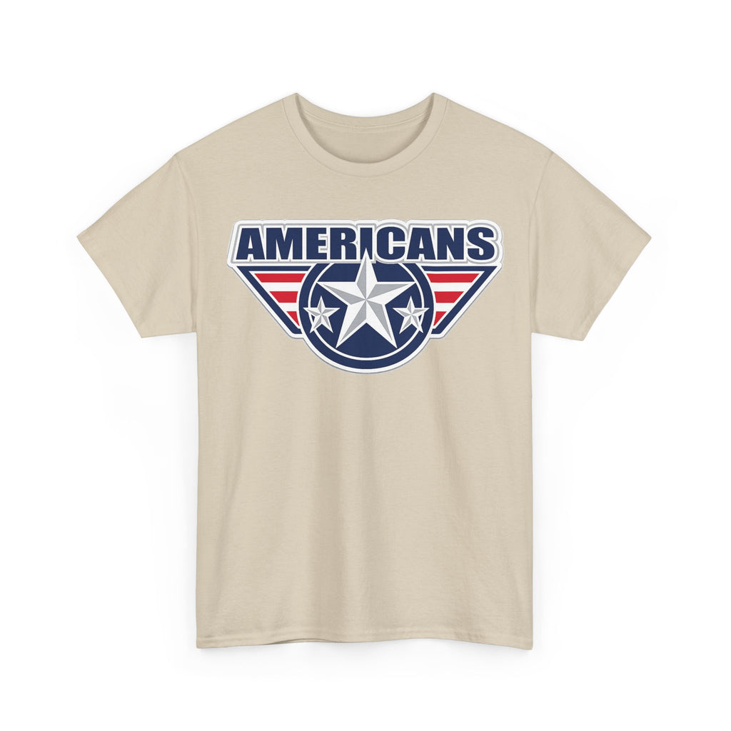 Americans Patriotic Star T‑Shirt — Red White Blue USA Graphic Tee