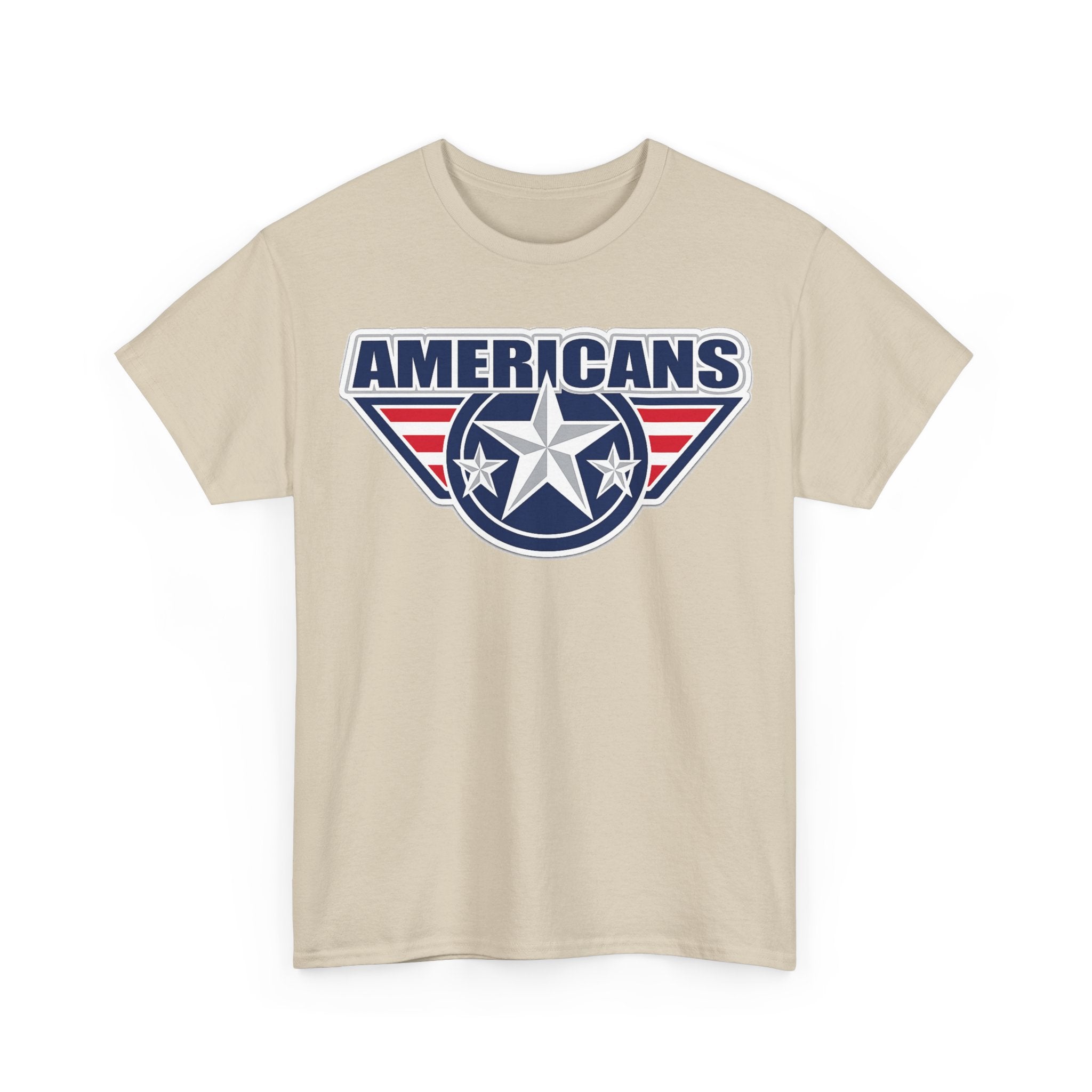 Americans Patriotic Star T‑Shirt — Red White Blue USA Graphic Tee