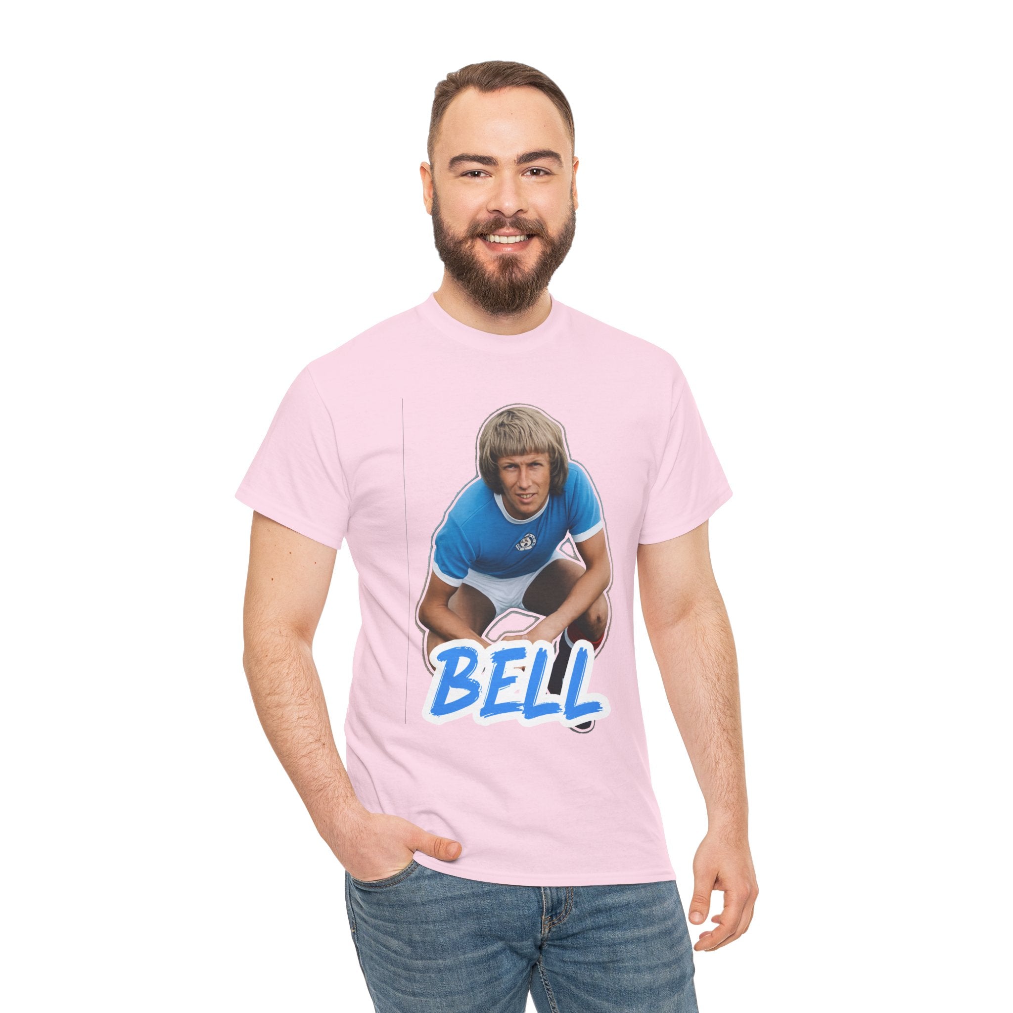 Colin Bell Manchester City Legend Retro Soccer Tee — Vintage Player Graphic T-Shirt