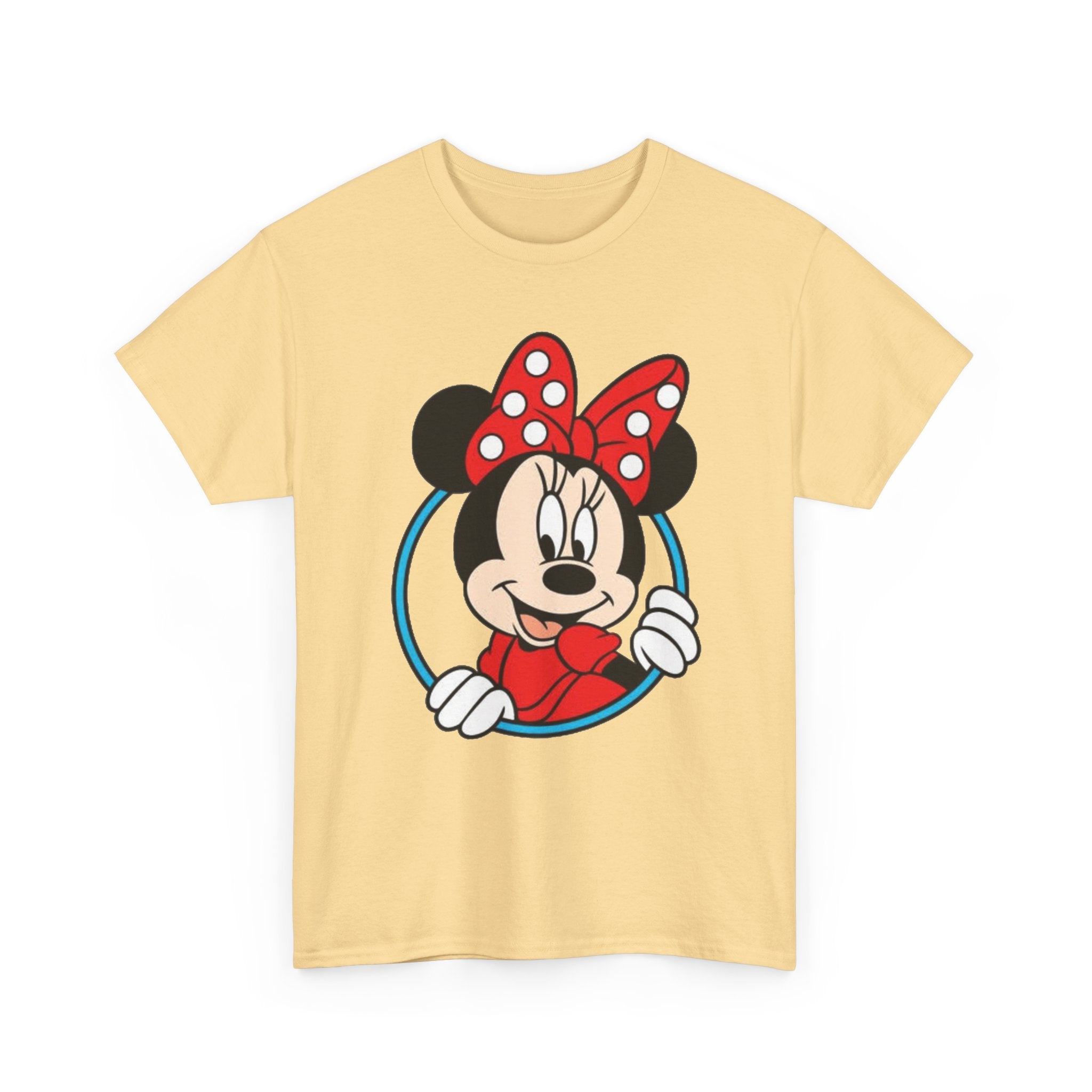 Minnie Mouse Retro Peeking Cotton T-Shirt / Tee