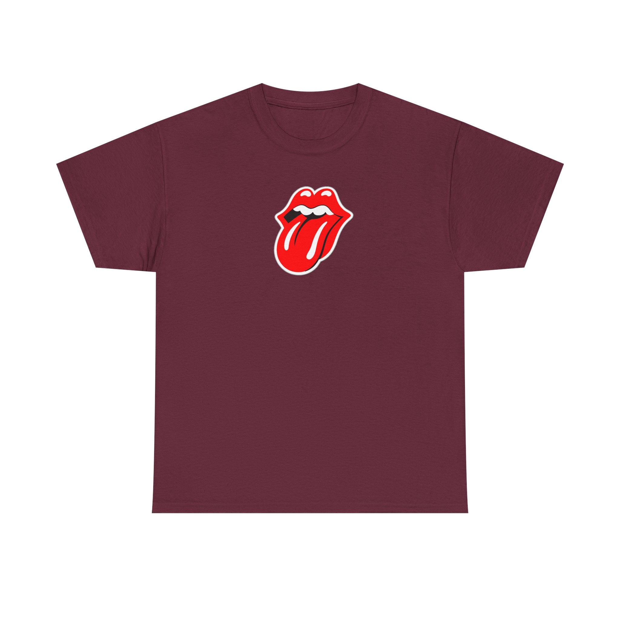 Rock Retro Red Tongue and Lips Graphic Tee