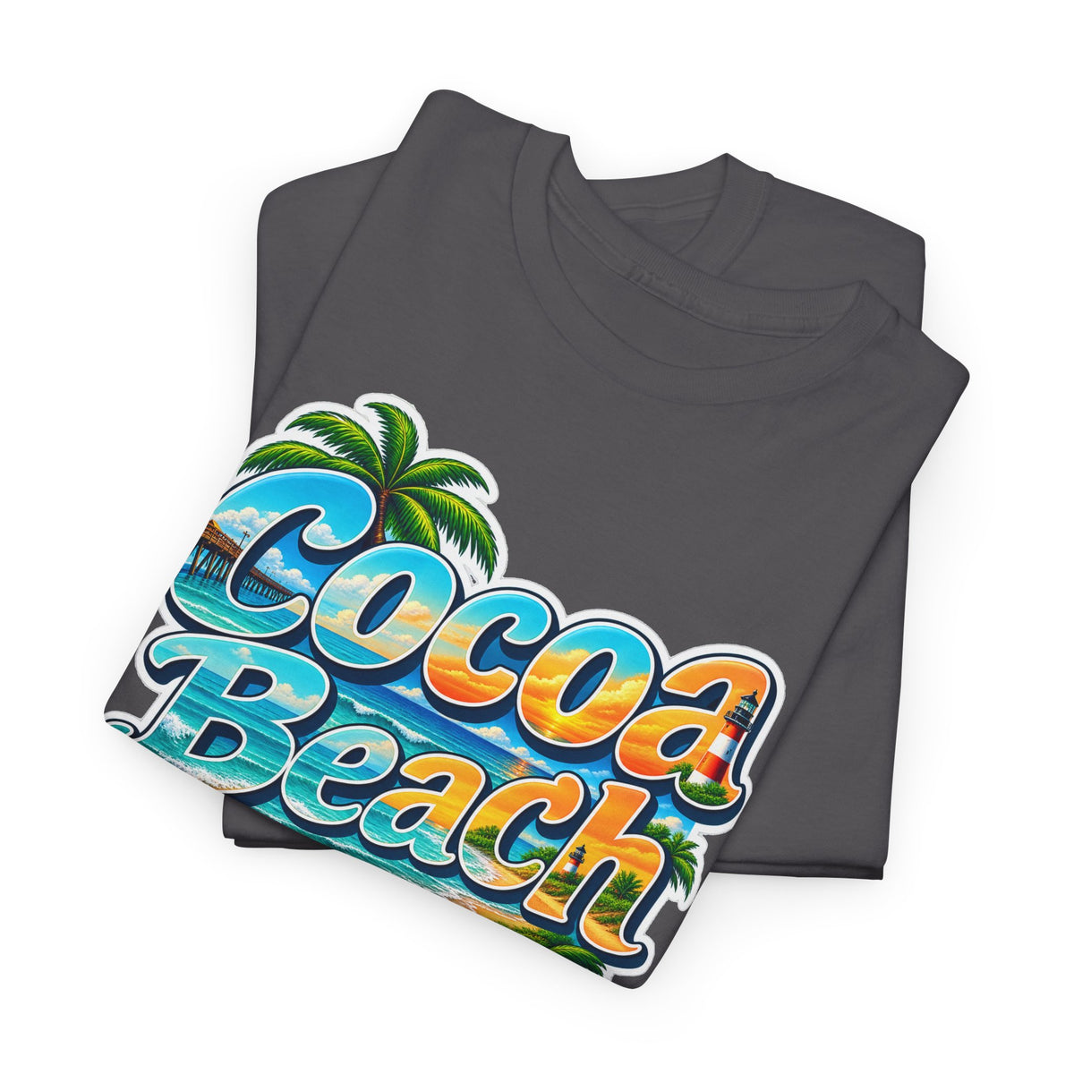 Cocoa Beach Florida Vintage Surf Cotton T-Shirt