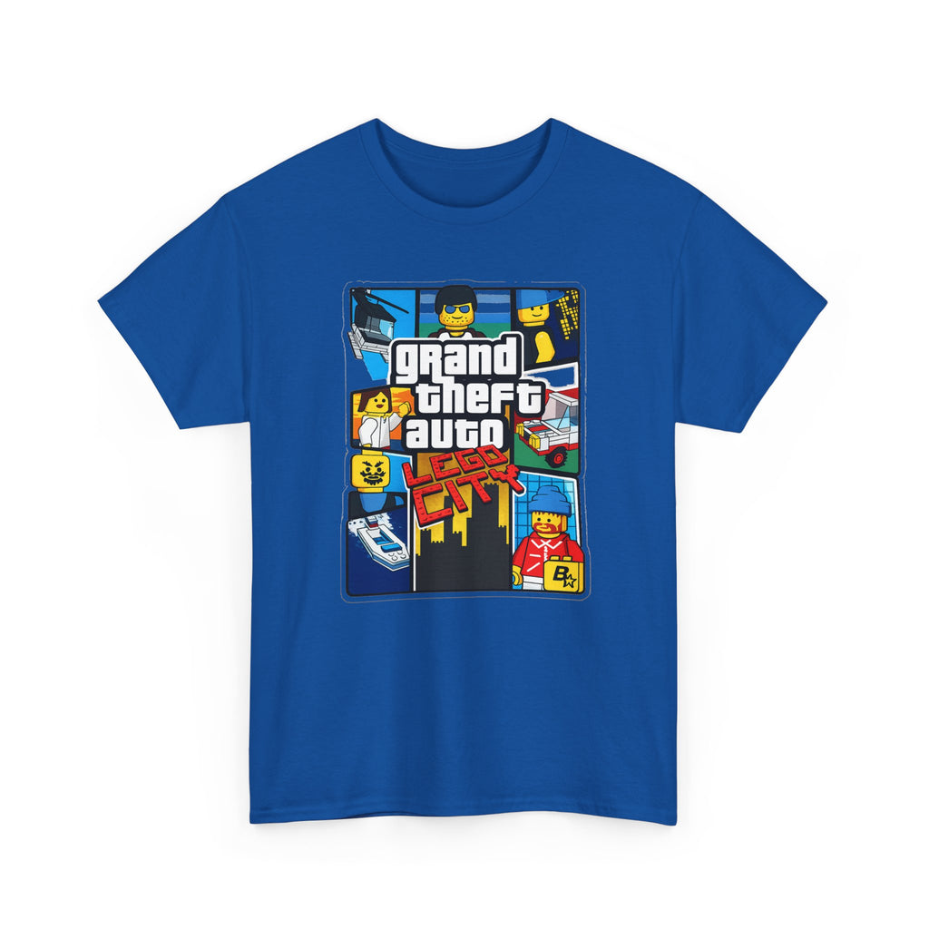 GTA Lego City Retro Block-Style 'Grand Theft Auto' Graphic Tee