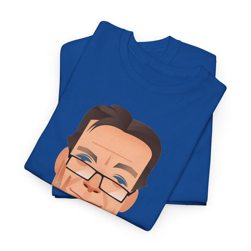 Tony Wilson Manchester Legend Caricature Gentleman Face Cotton T-Shirt