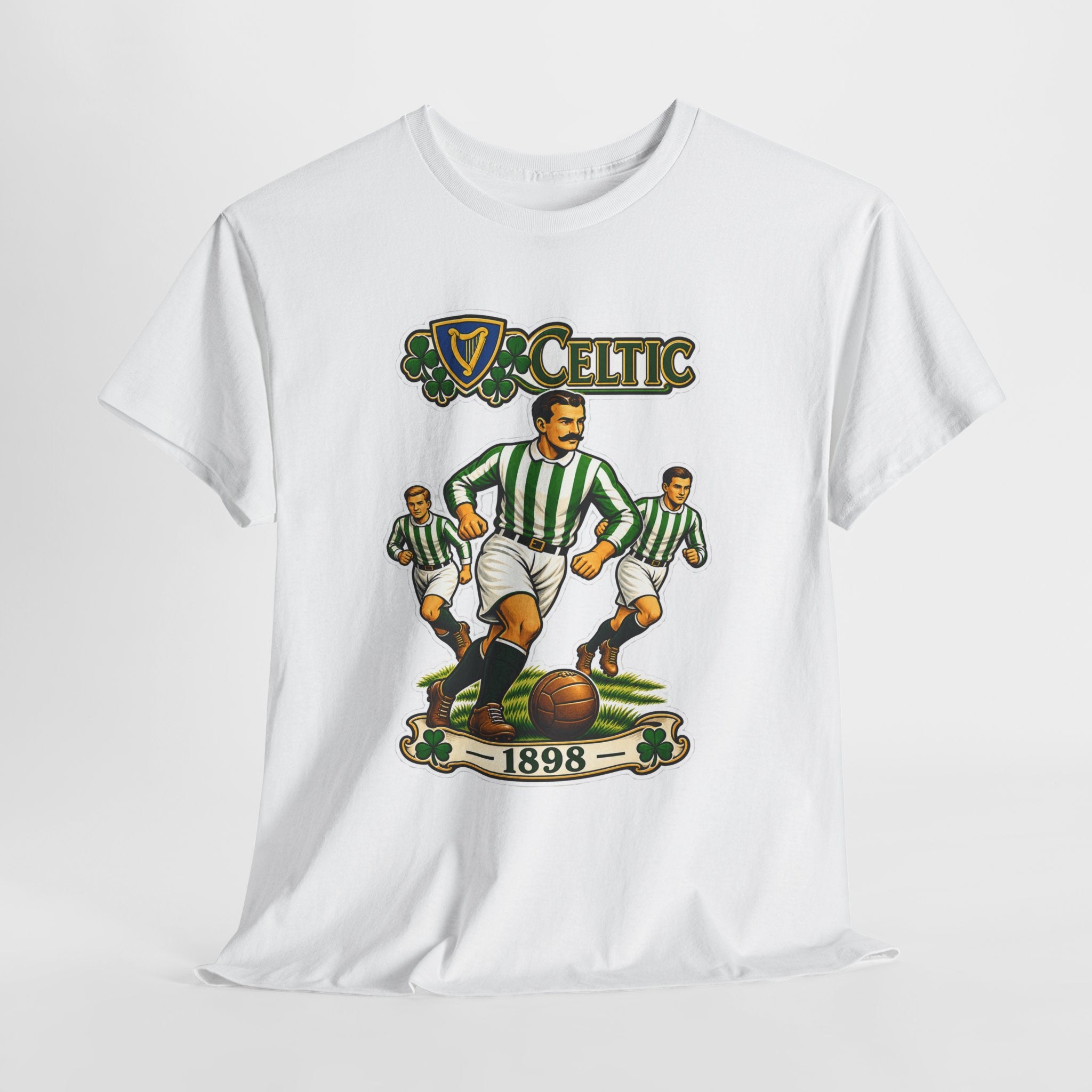 Celtic Football Retro Players Tee — 1898 Vintage Soccer Shirt