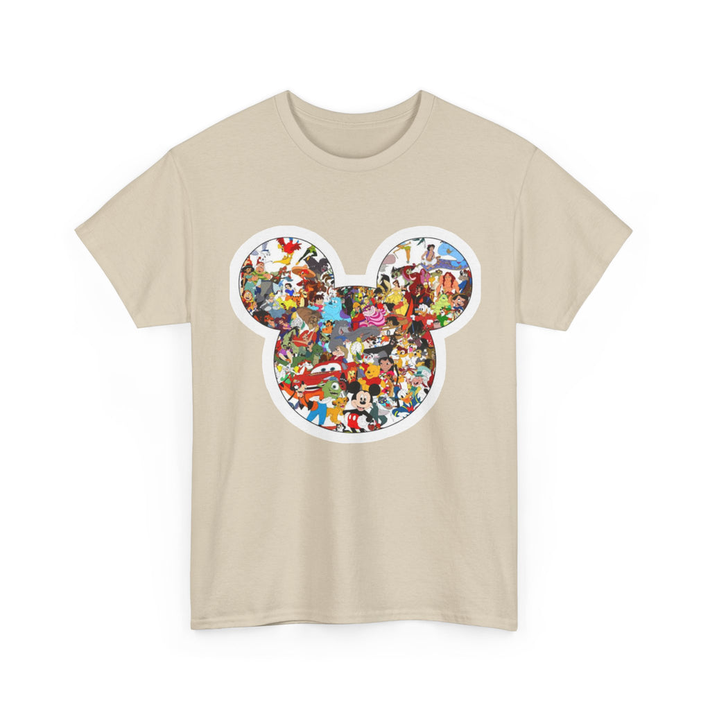 Mickey Collage T-Shirt — Vintage Disney Characters Graphic Tee