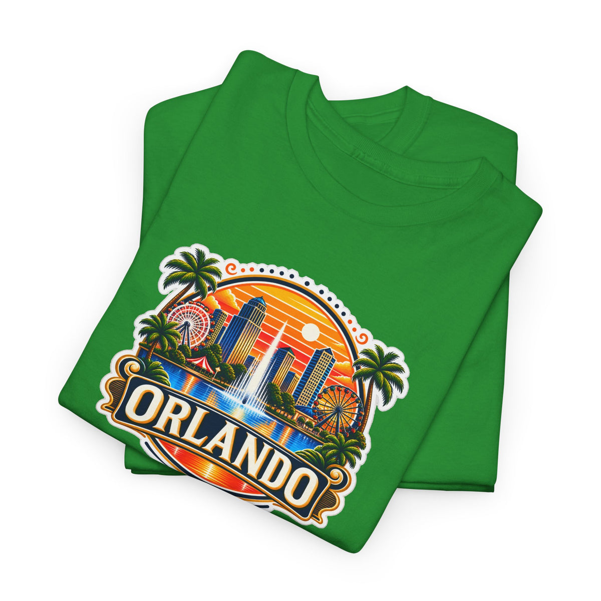 Orlando Sunset Logo Cotton T-Shirt