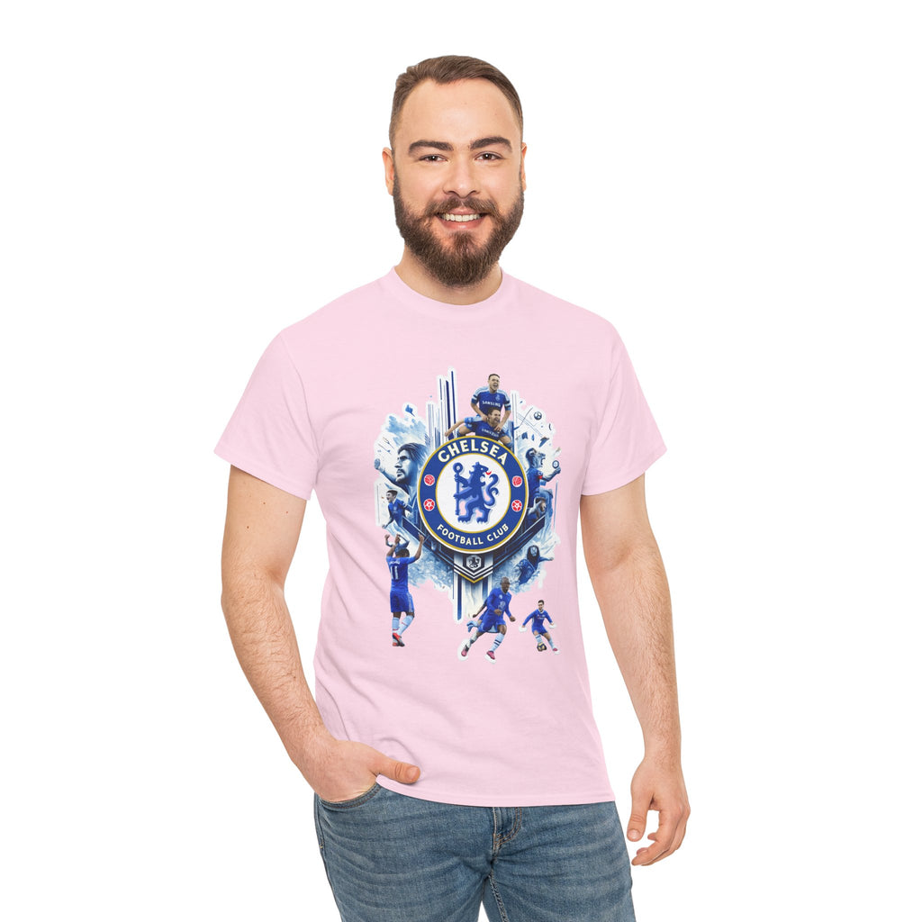 Chelsea FC Crest Players T-Shirt — Blue Football Fan Tee