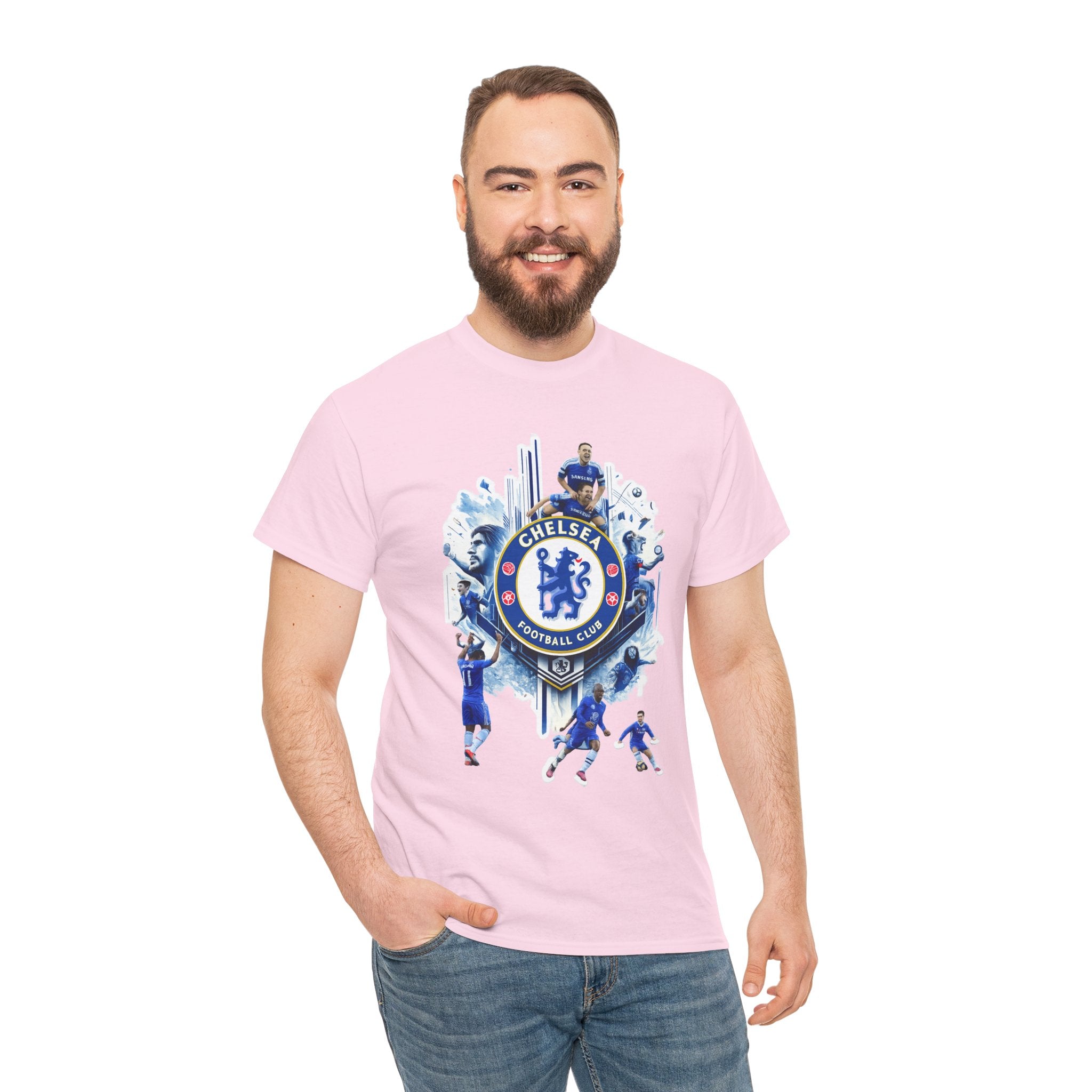 Chelsea FC Crest Players T-Shirt — Blue Football Fan Tee
