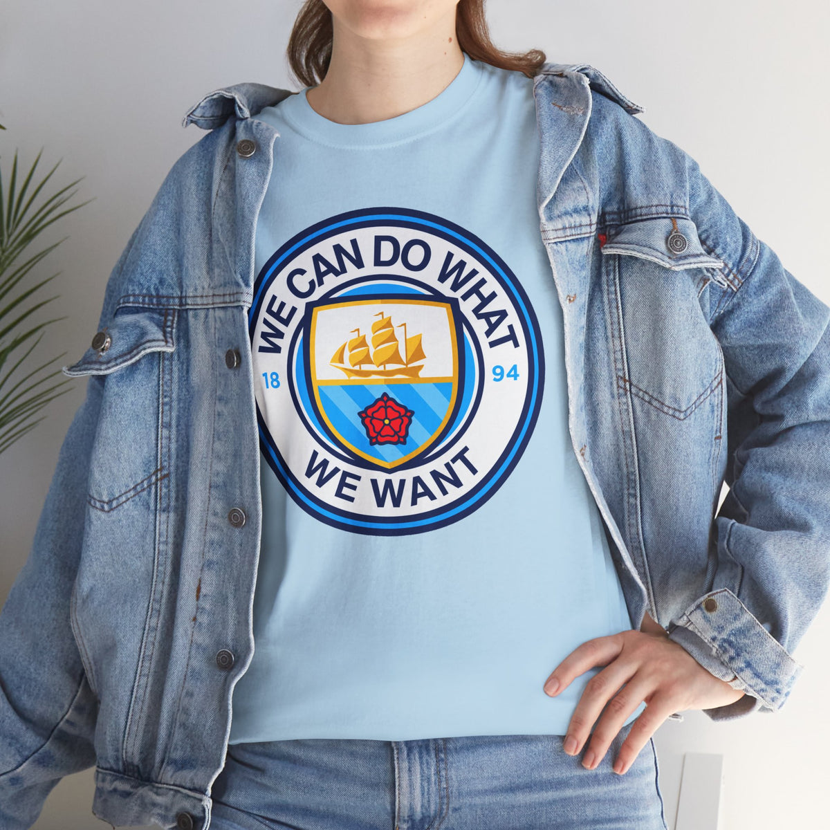 We Can Do What We Want Manchester  City Graphic Cotton T-Shirt
