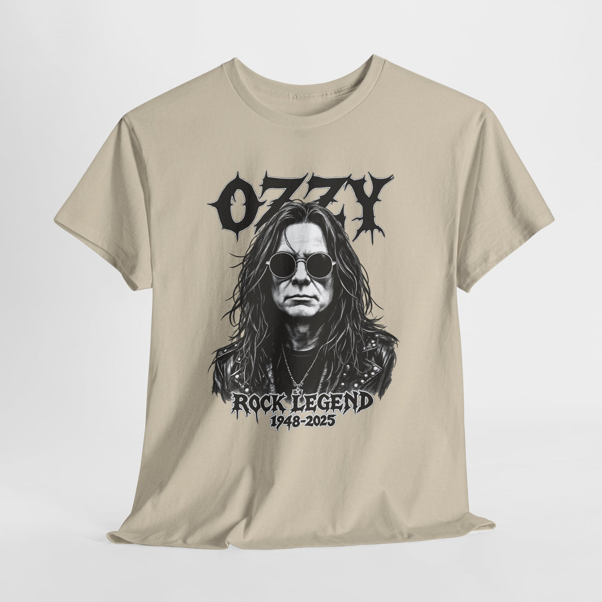 Rock Legend Graphic Tee — "Ozzy" Memorial 1948–2025