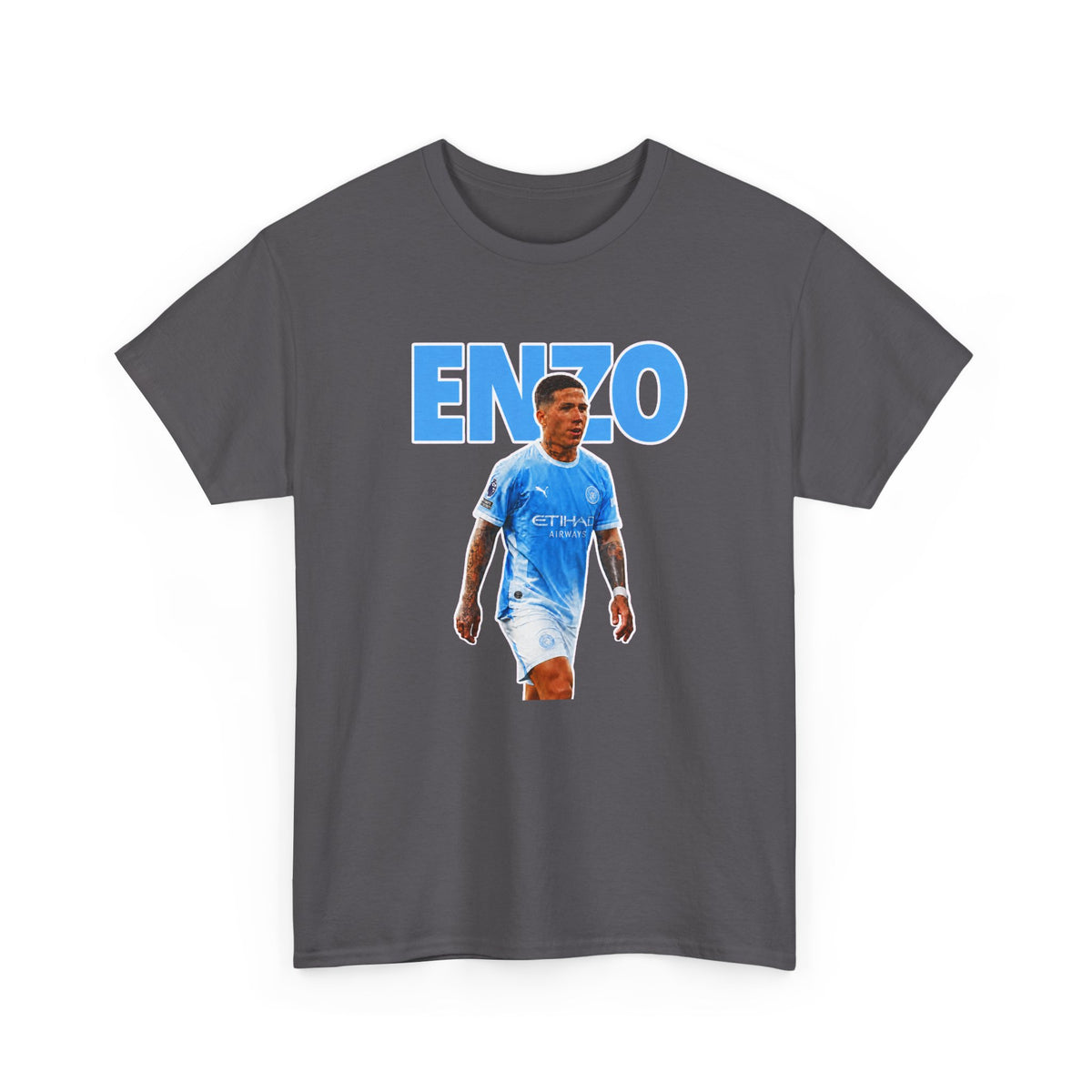 Enzo Fernandez Manchester City Inspired Cotton T-Shirt