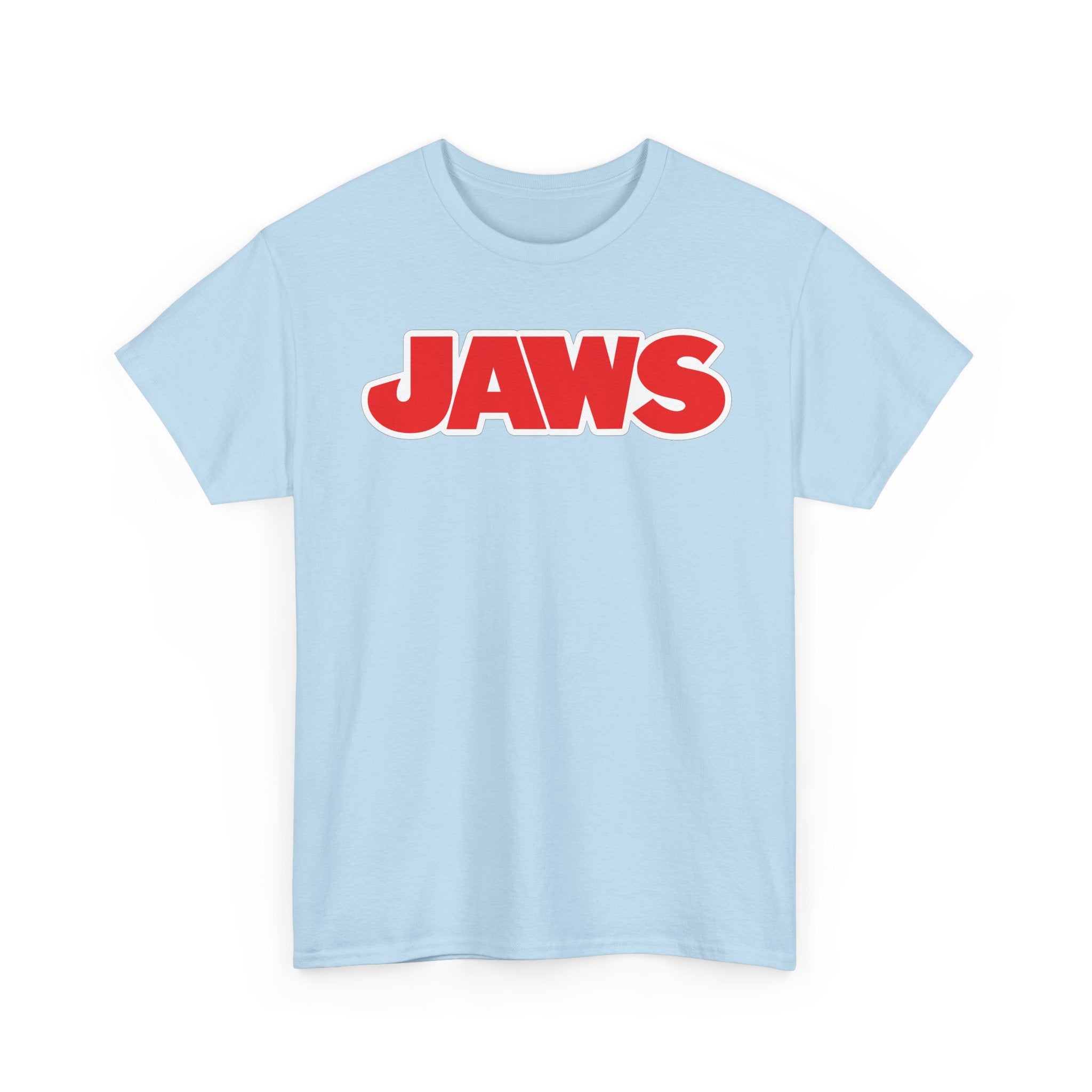 Jaws Logo Tee — Retro Red Movie Graphic T‑Shirt