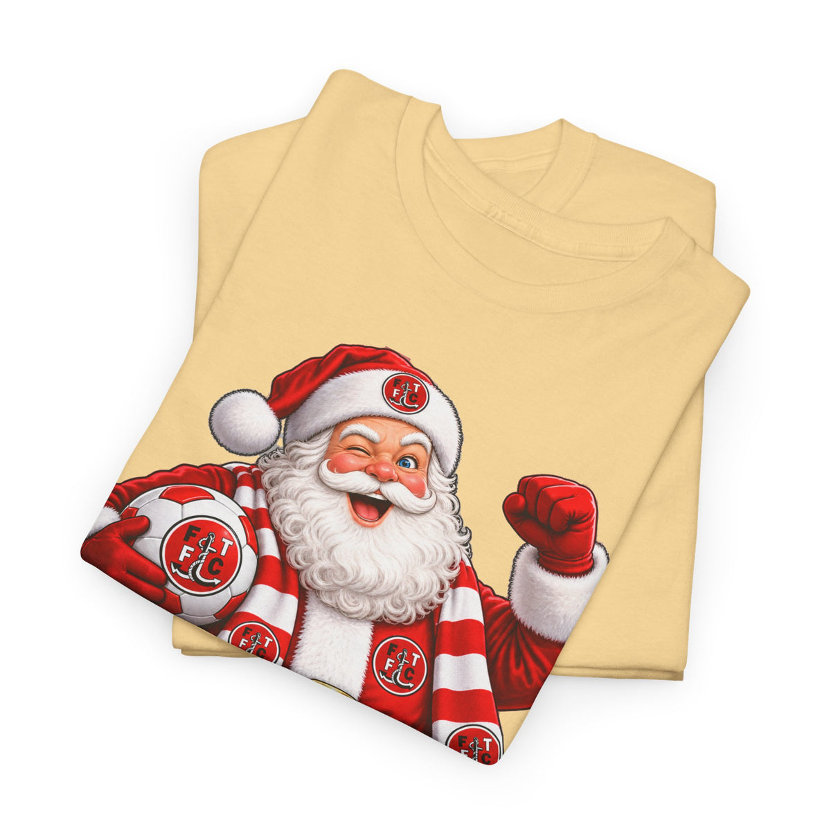 Santa Is a Fleetwood Fan Cotton T-Shirt
