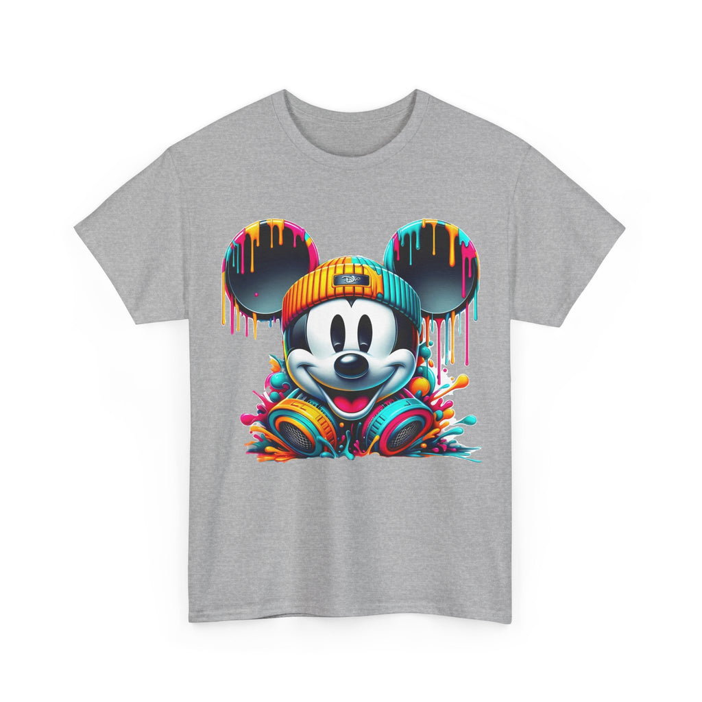 Mickey Graphic Tee — Colorful Street Art Mouse Character T-Shirt