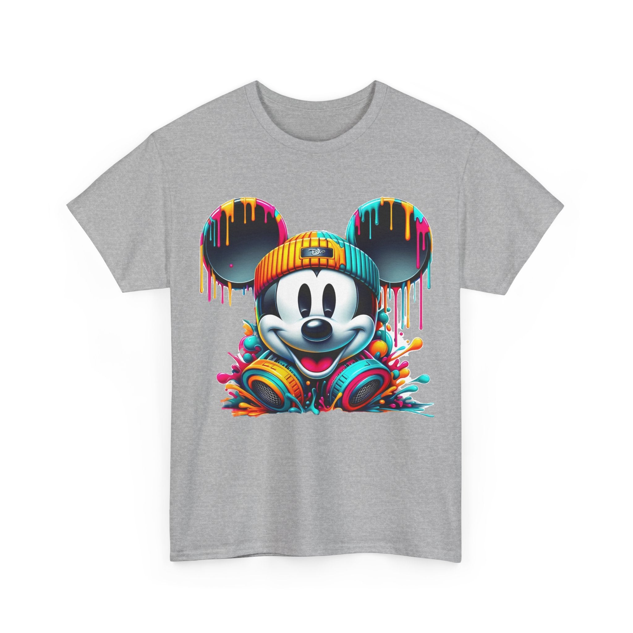 Mickey Graphic Tee — Colorful Street Art Mouse Character T-Shirt