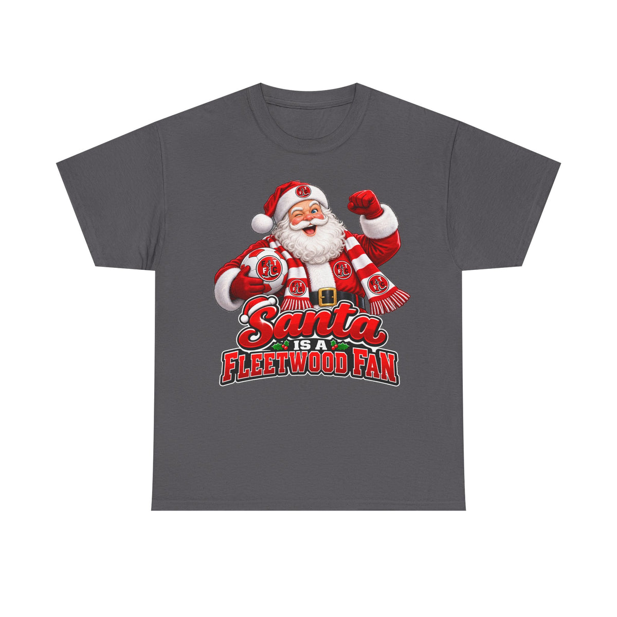 Santa Is a Fleetwood Fan Cotton T-Shirt