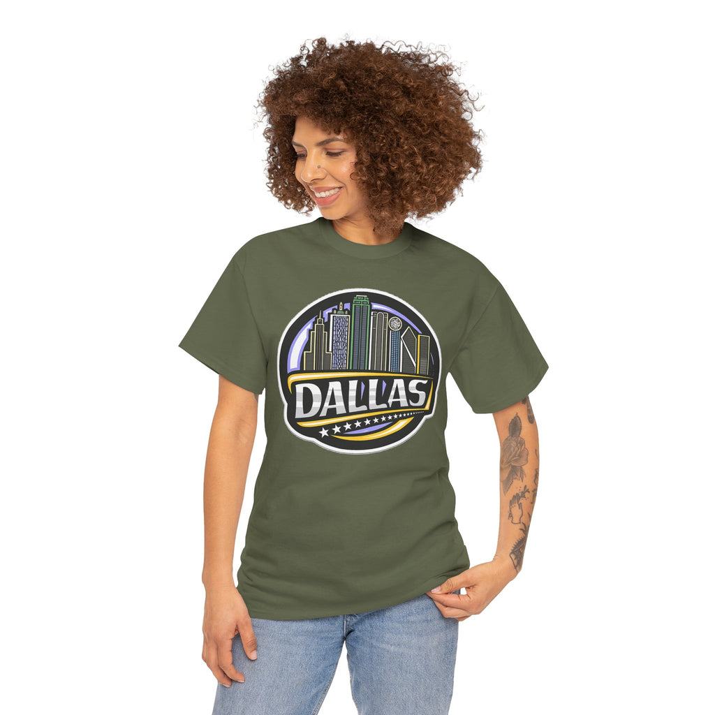 Dallas Skyline Tee — Vintage City Skyline Graphic T-Shirt