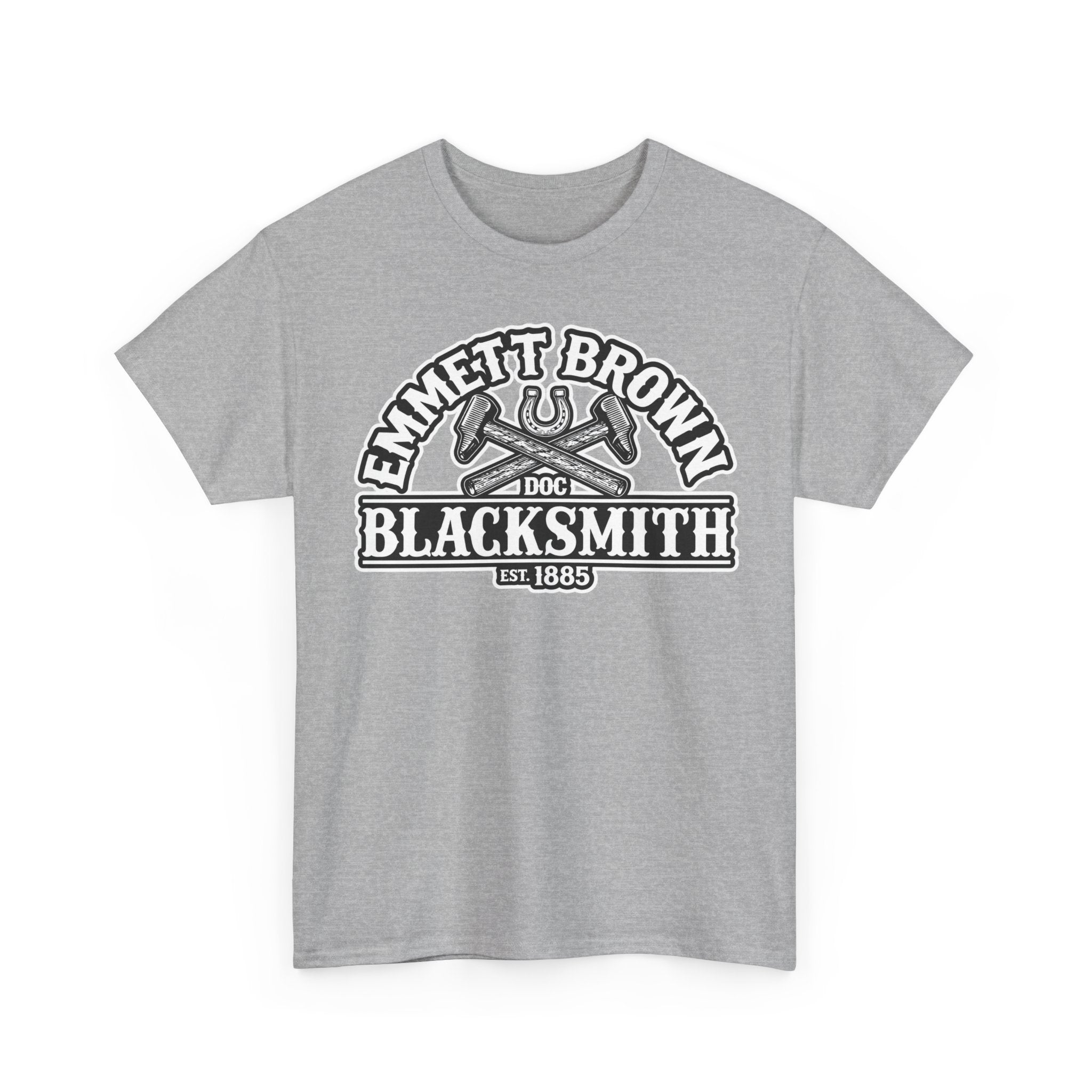 Blacksmith Emmett Brown Tee — Vintage Doc Blacksmith Graphic Shirt