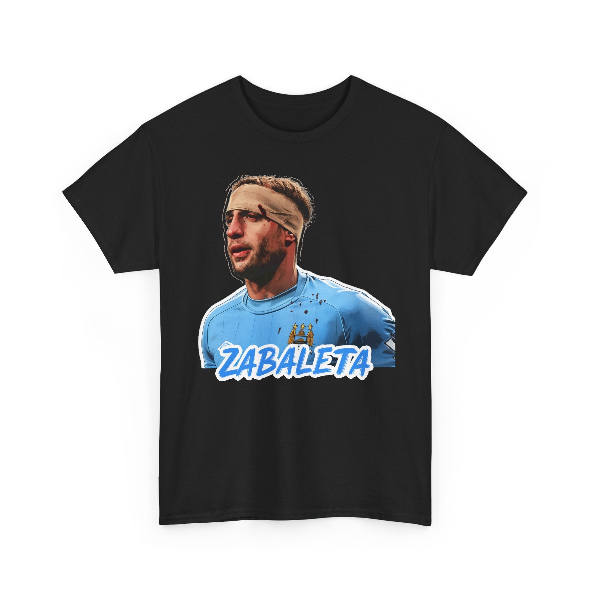Zabaleta Manchester City Fan Tee — Retro Player Portrait Soccer T‑Shirt