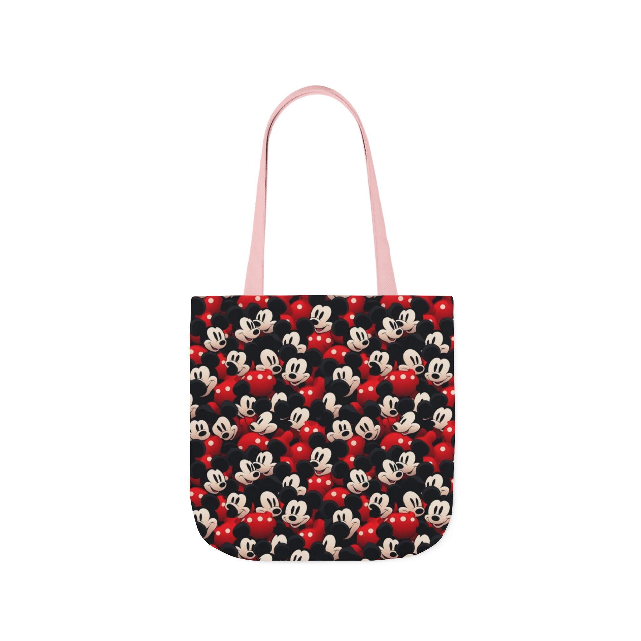 Mickey Mouse Canvas Tote — Retro Cartoon Character Allover Print