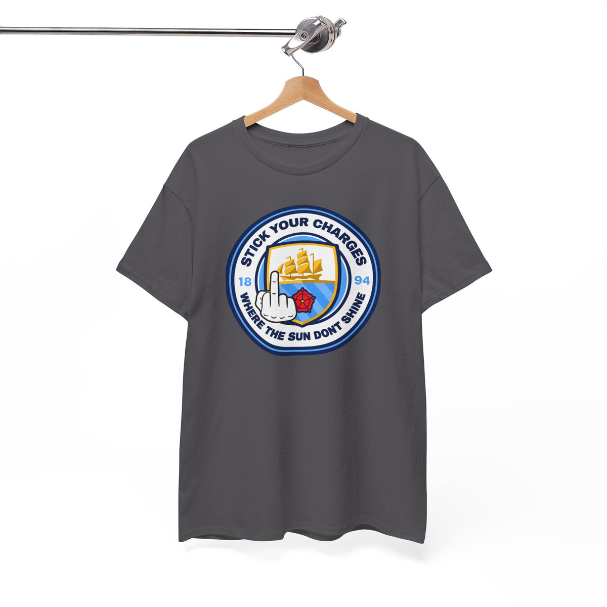 Manchester City "Stick Your Charger Where the Sun Don't Shine" Cotton t-shirt