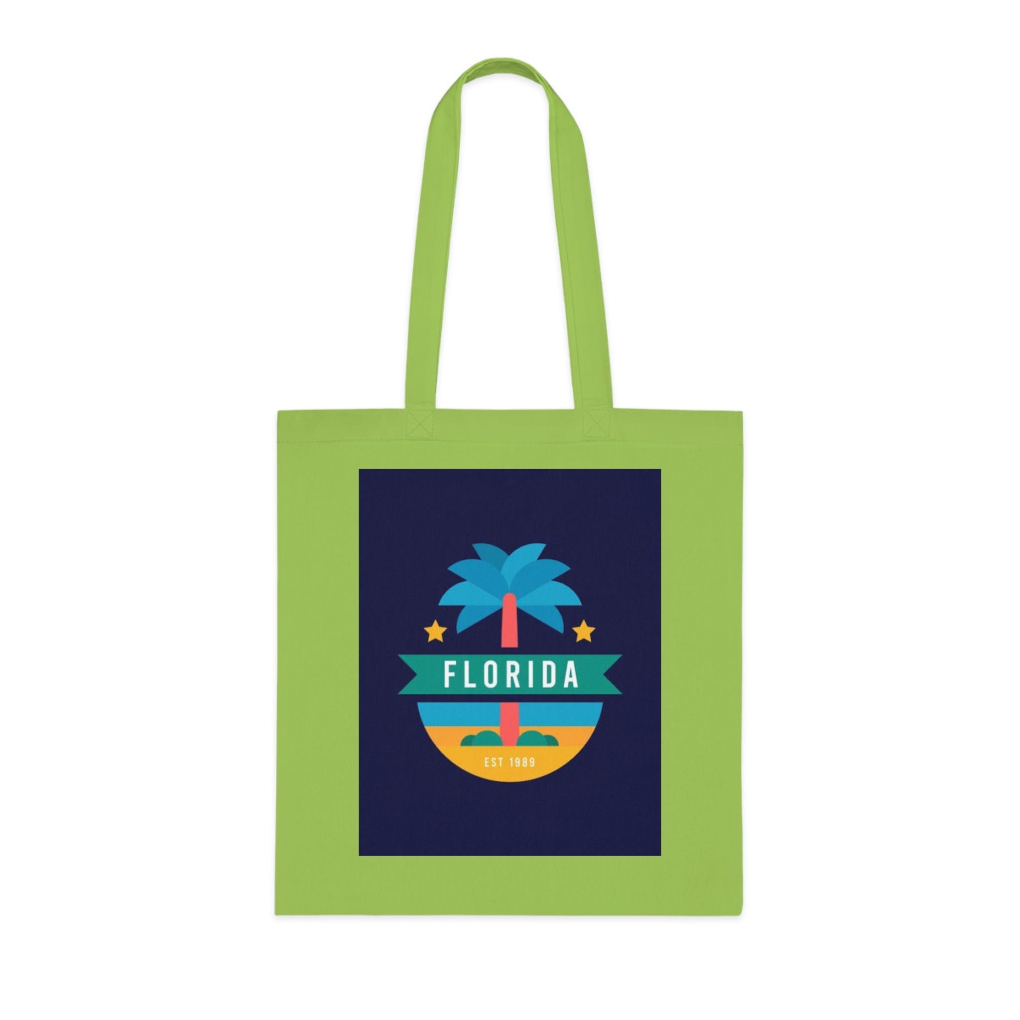 Florida Palm Beach Tote Bag – Retro State Travel Cotton Tote