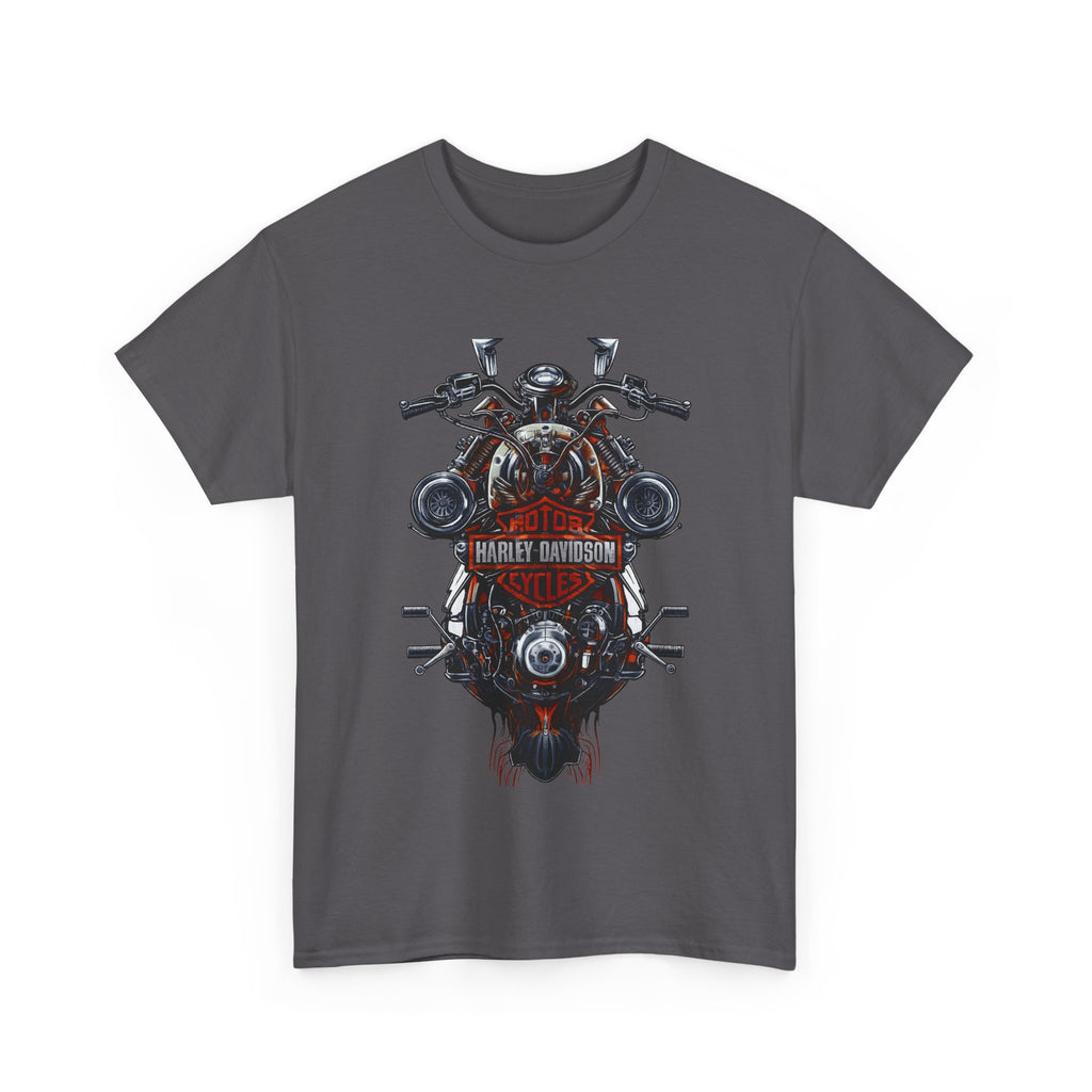 Harley Motorcycle Engine Skull T‑Shirt — Vintage Harley Style Biker Tee