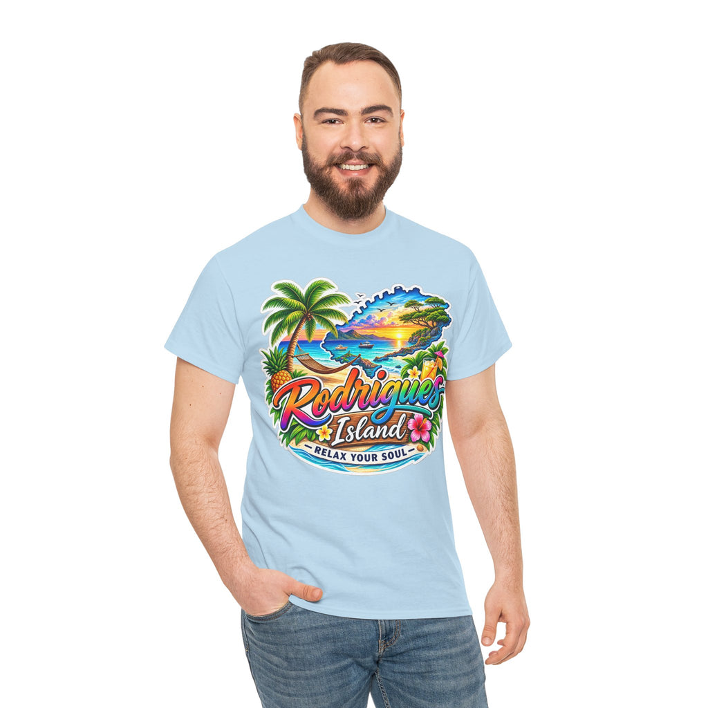 Rodrigues Island Tropical Tee — "Relax Your Soul" Beach Vacation T-Shirt